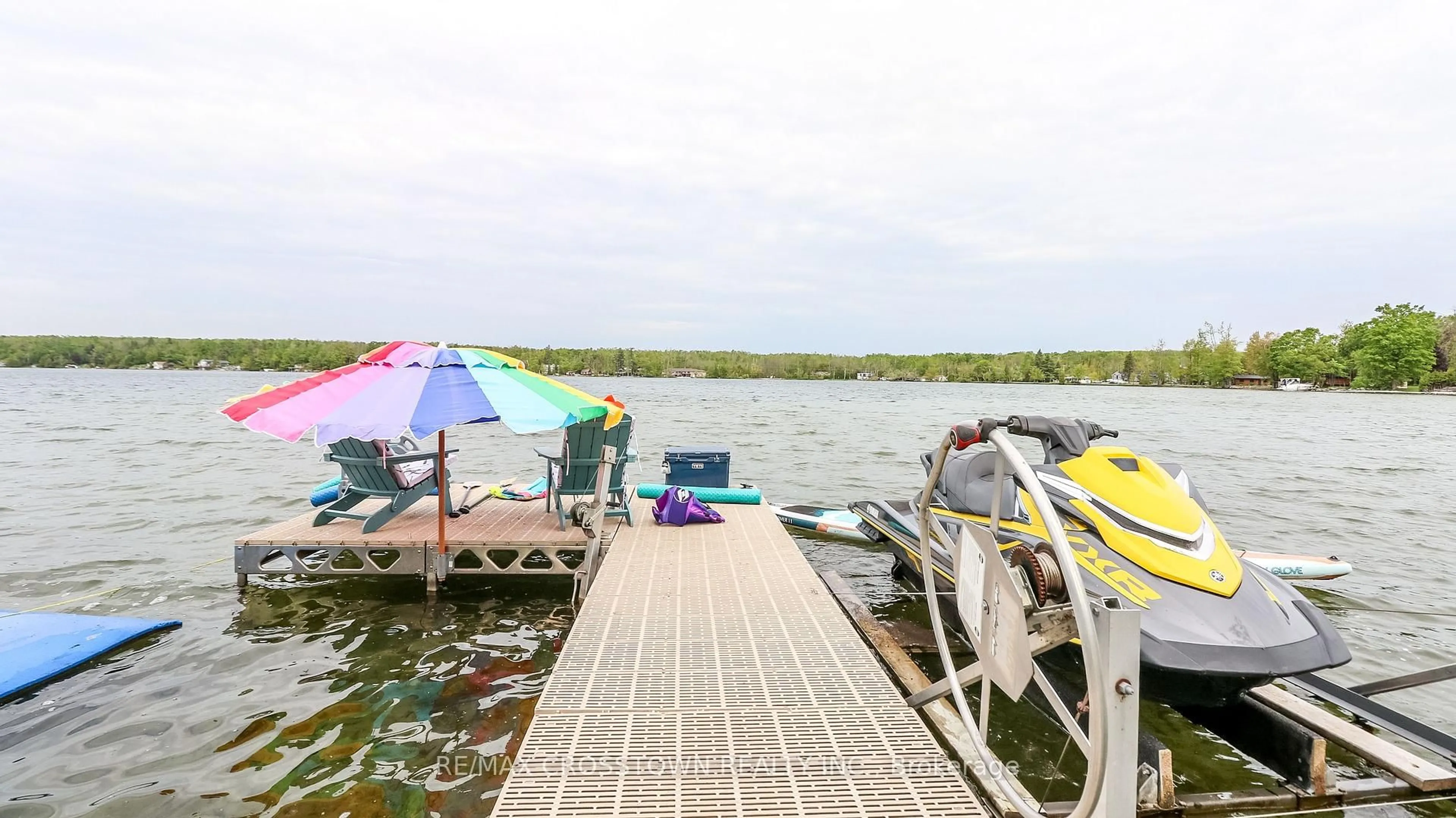 Patio, water/lake/river/ocean view for 241 Eight Mile Point Rd, Oro-Medonte Ontario L3V 6H1