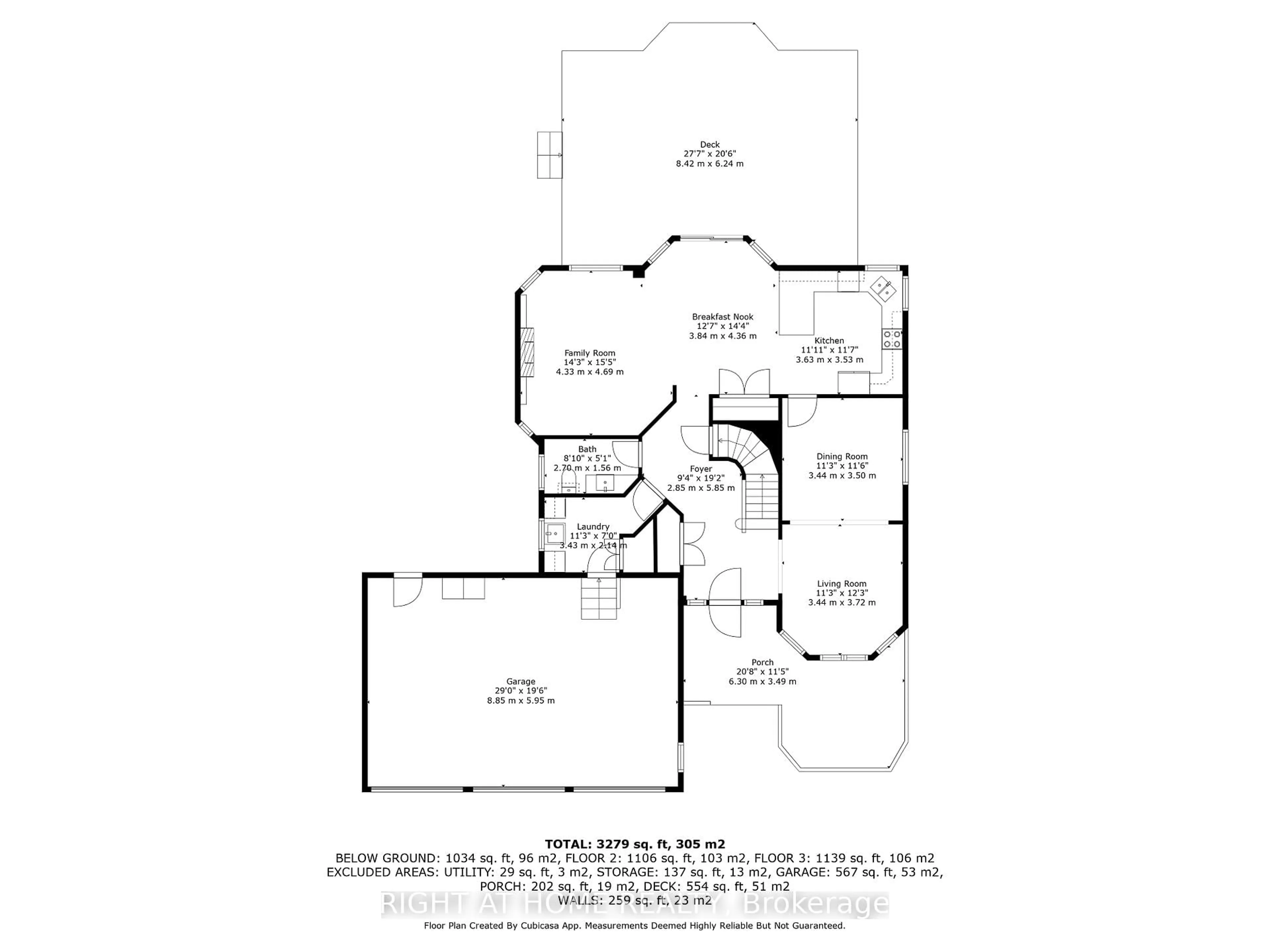 Floor plan for 30 Ruffet Dr, Barrie Ontario L4N 0P1