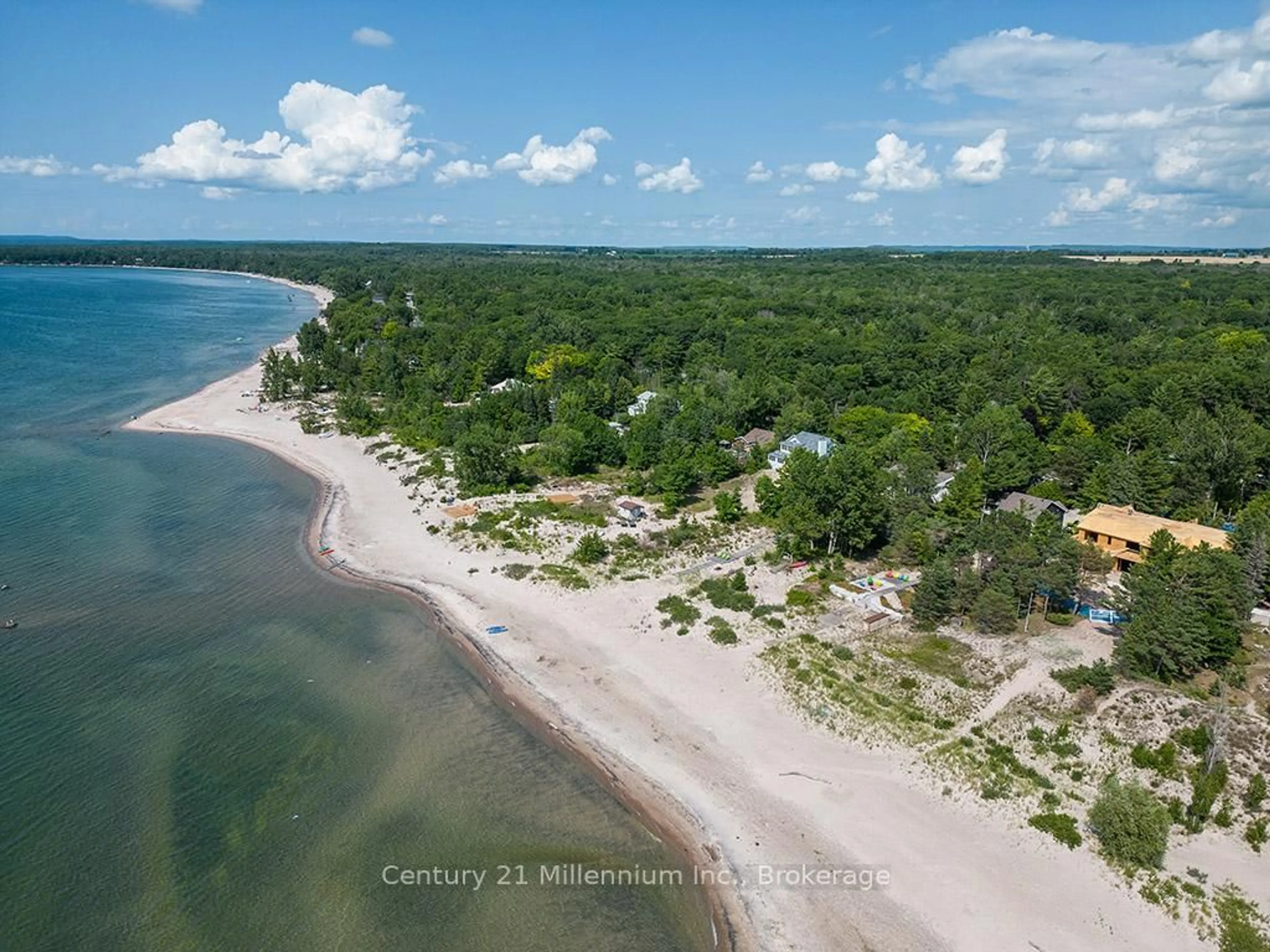 A pic from outside/outdoor area/front of a property/back of a property/a pic from drone, water/lake/river/ocean view for 2284 TINY BEACHES Rd, Tiny Ontario L0L 1P0