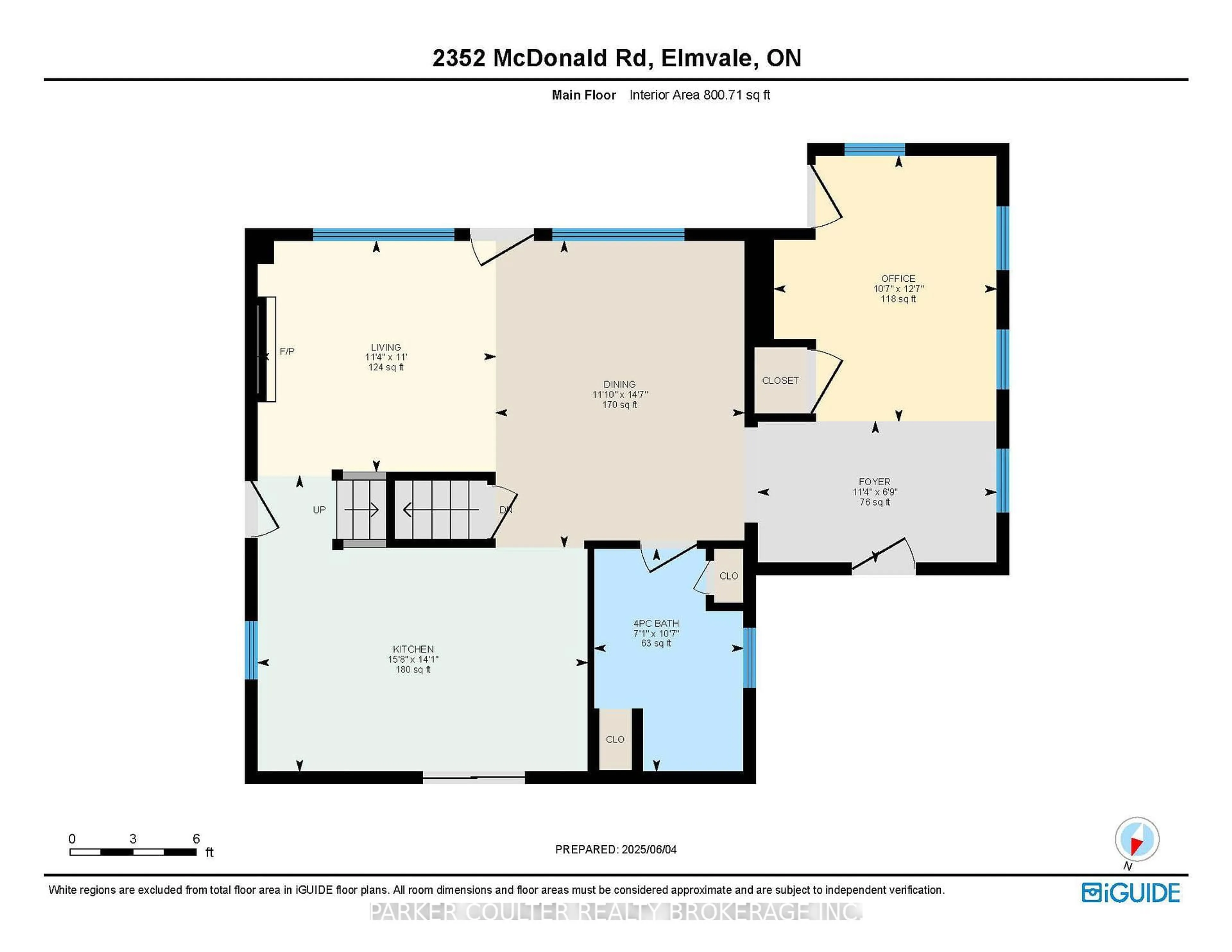 Floor plan for 2352 Mcdonald Rd, Springwater Ontario L0L 1P0