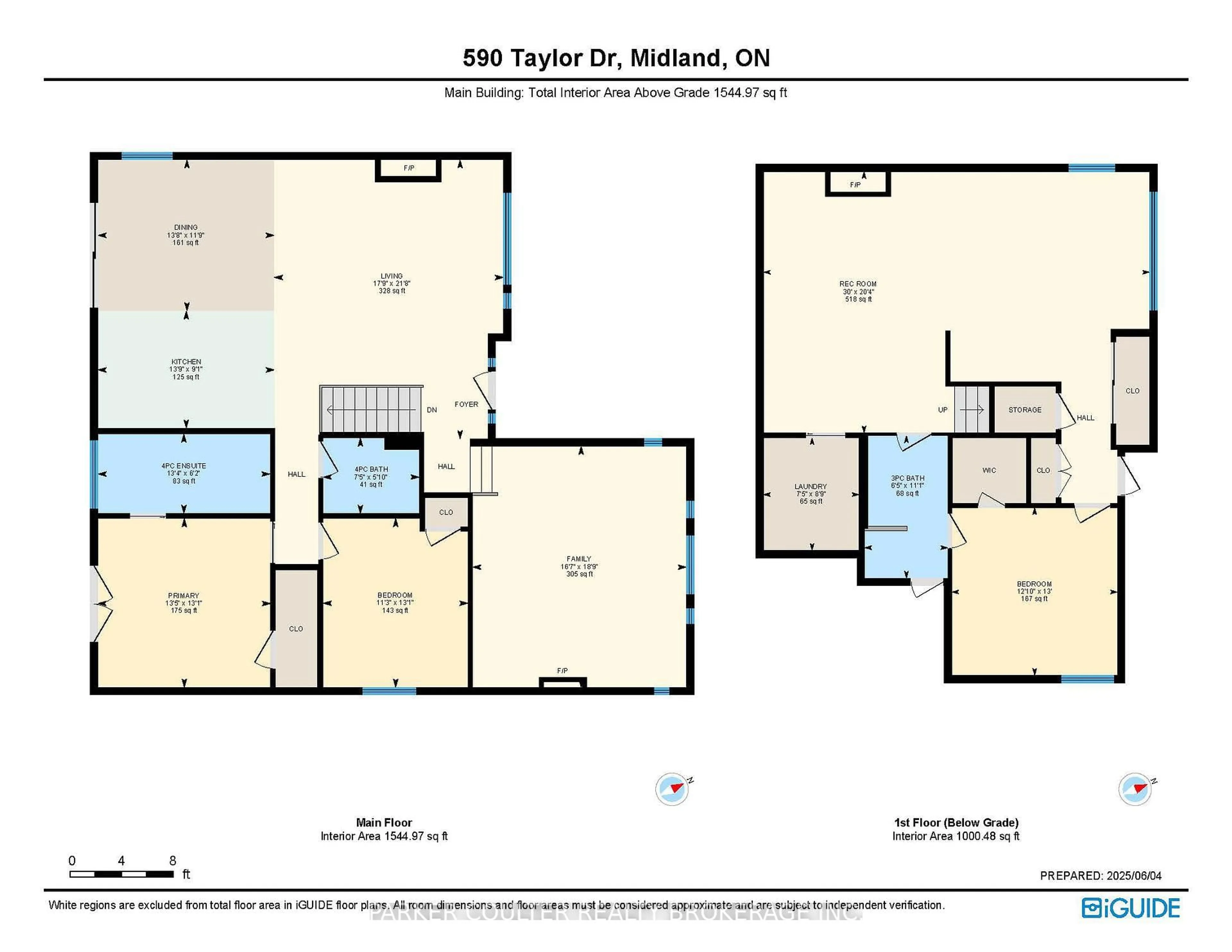 Floor plan for 590 Taylor Dr, Midland Ontario L4R 0E2