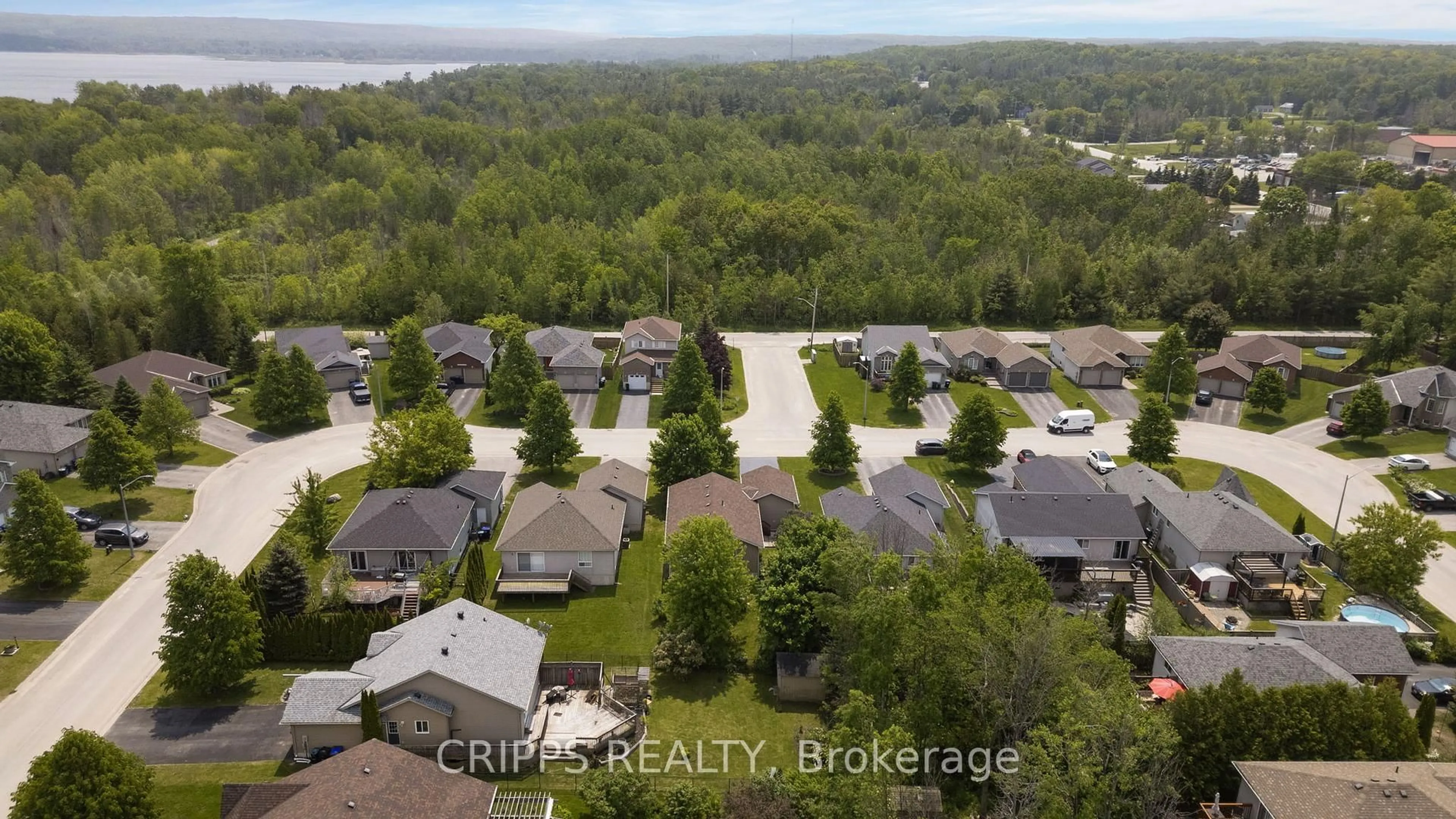 A pic from outside/outdoor area/front of a property/back of a property/a pic from drone, water/lake/river/ocean view for 30 GEORGIAS Walk, Tay Ontario L0K 2A0