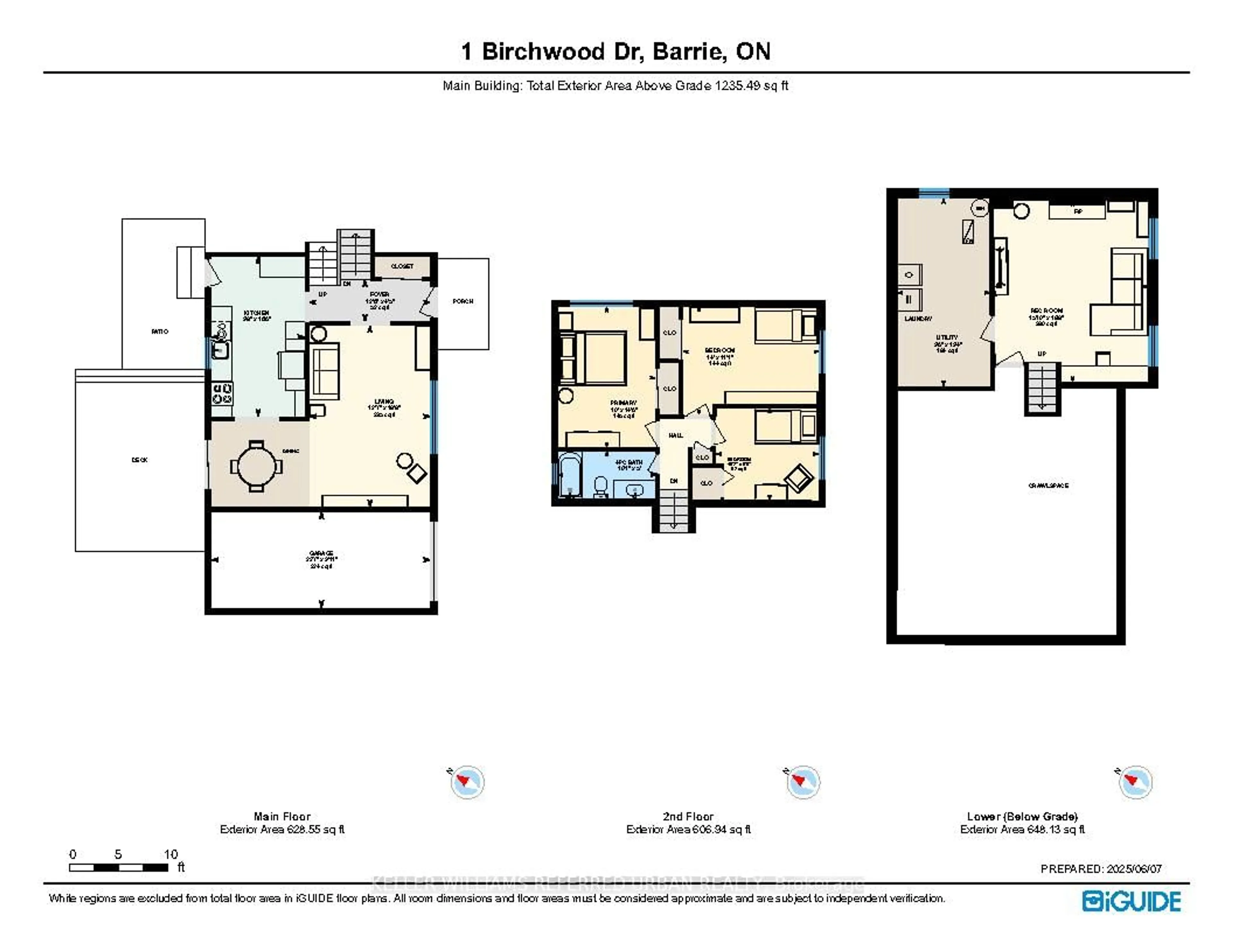 Floor plan for 1 Birchwood Dr, Barrie Ontario L4M 4W7