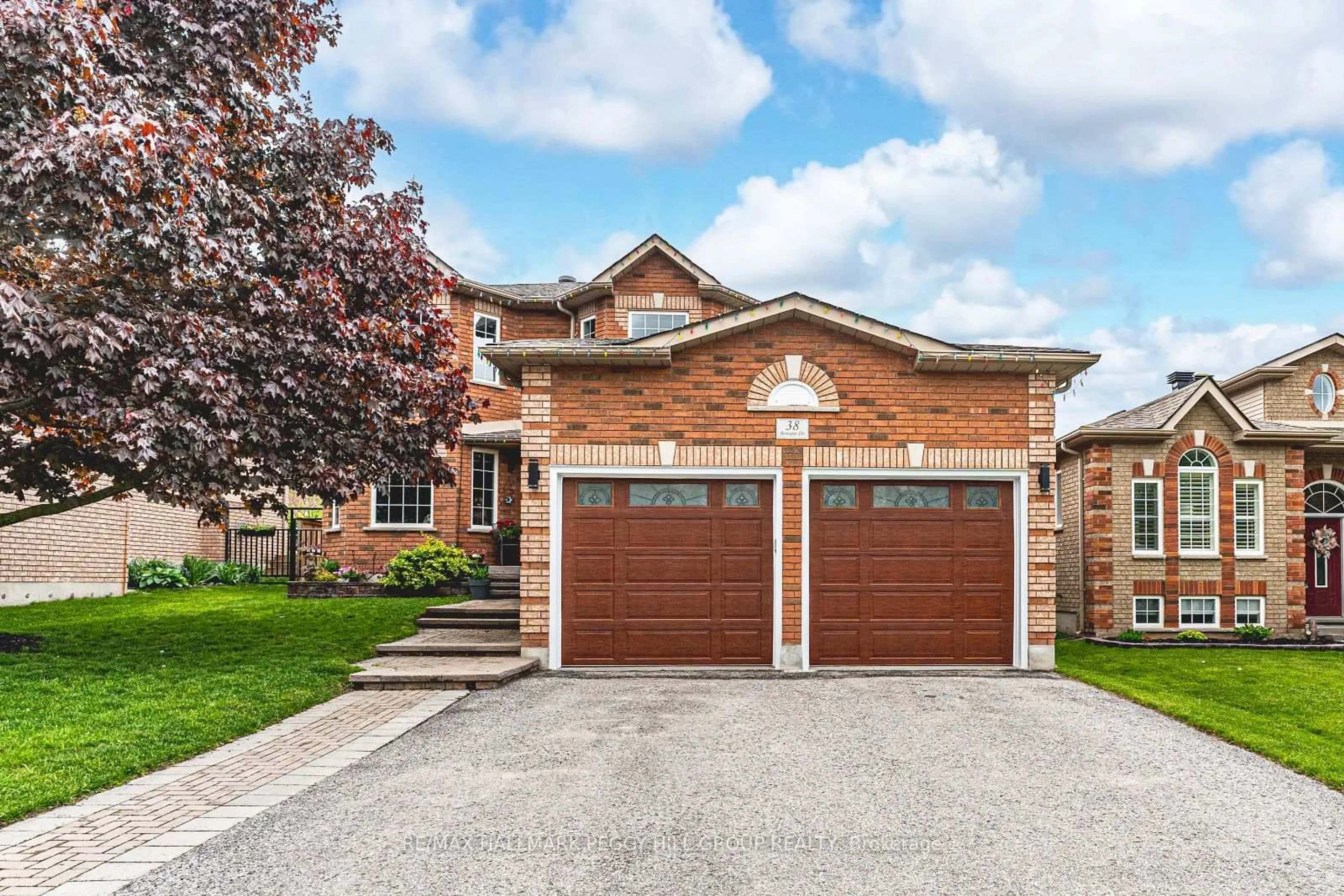 Home with brick exterior material, street for 38 Benson Dr, Barrie Ontario L4N 7Y1