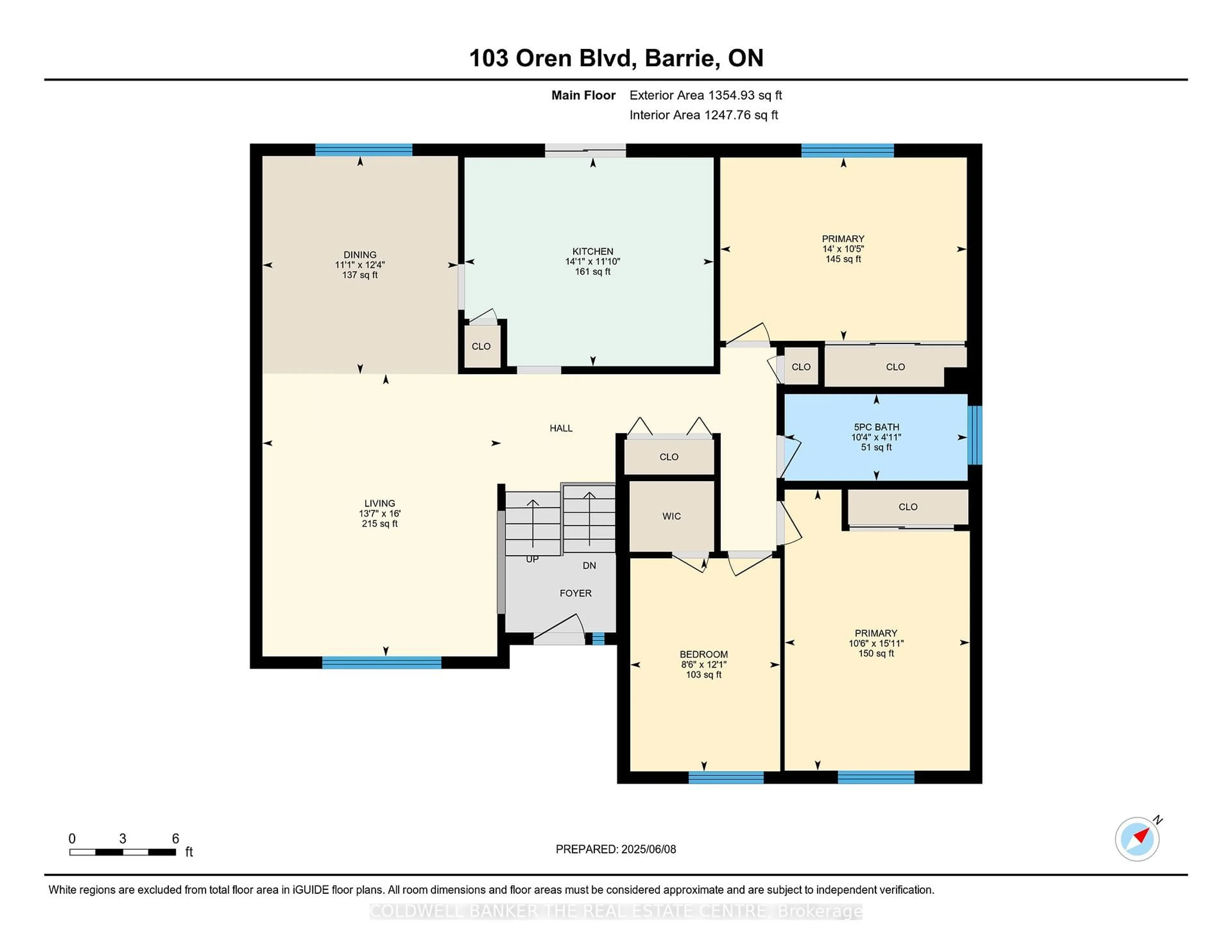 Floor plan for 103 Oren Blvd, Barrie Ontario L4N 4M3