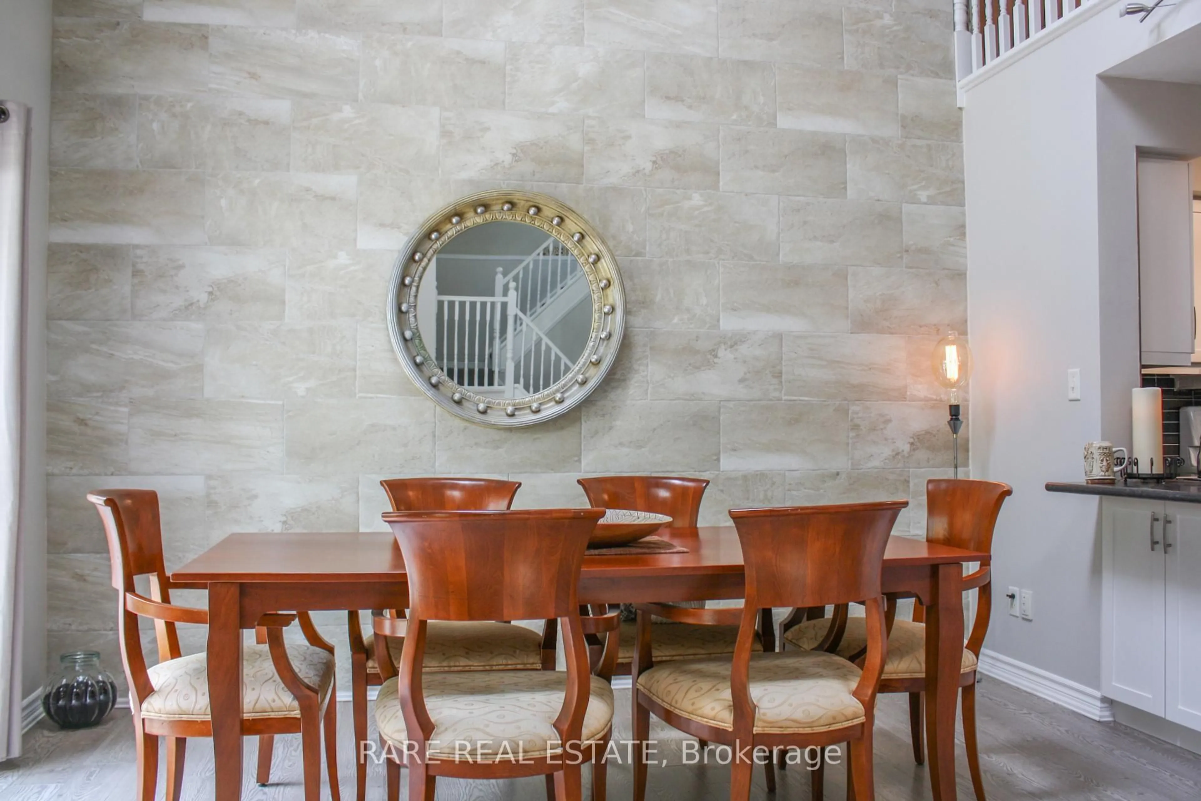 Dining room, ceramic/tile floor for 40 Wasaga Woods Circ, Wasaga Beach Ontario L9Z 2Y9