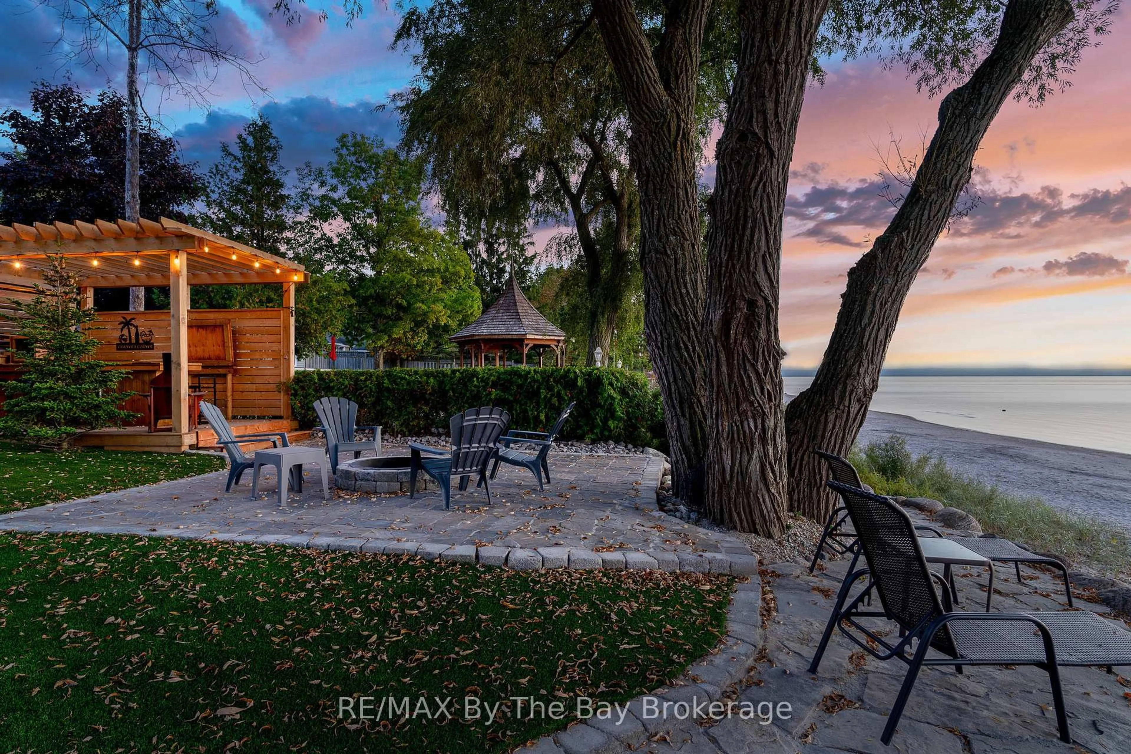 Patio, water/lake/river/ocean view for 2206 Tiny Beaches Rd, Tiny Ontario L0L 1P1