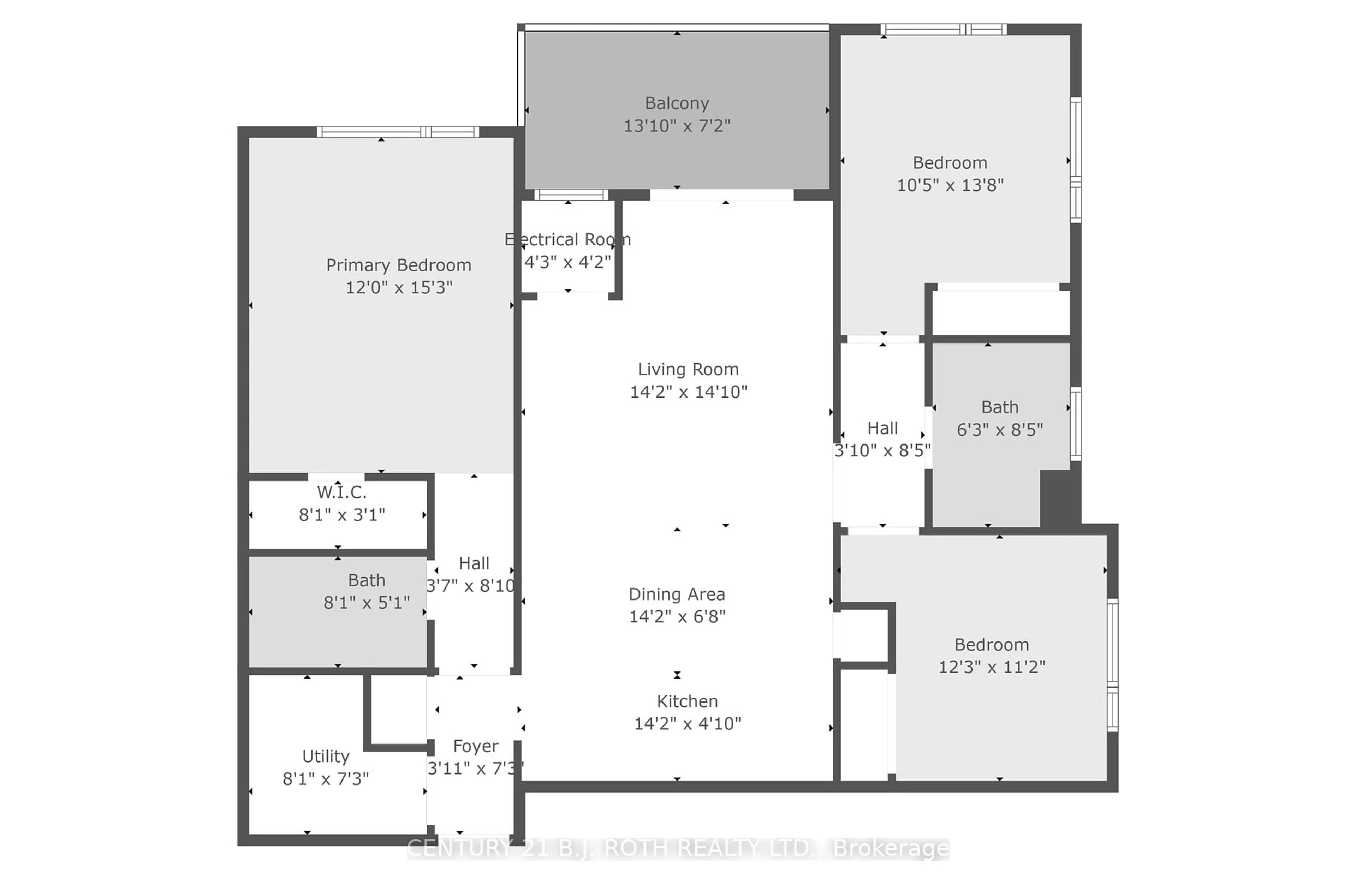 Floor plan for 300 ESSA Rd #301, Barrie Ontario L9J 0B9