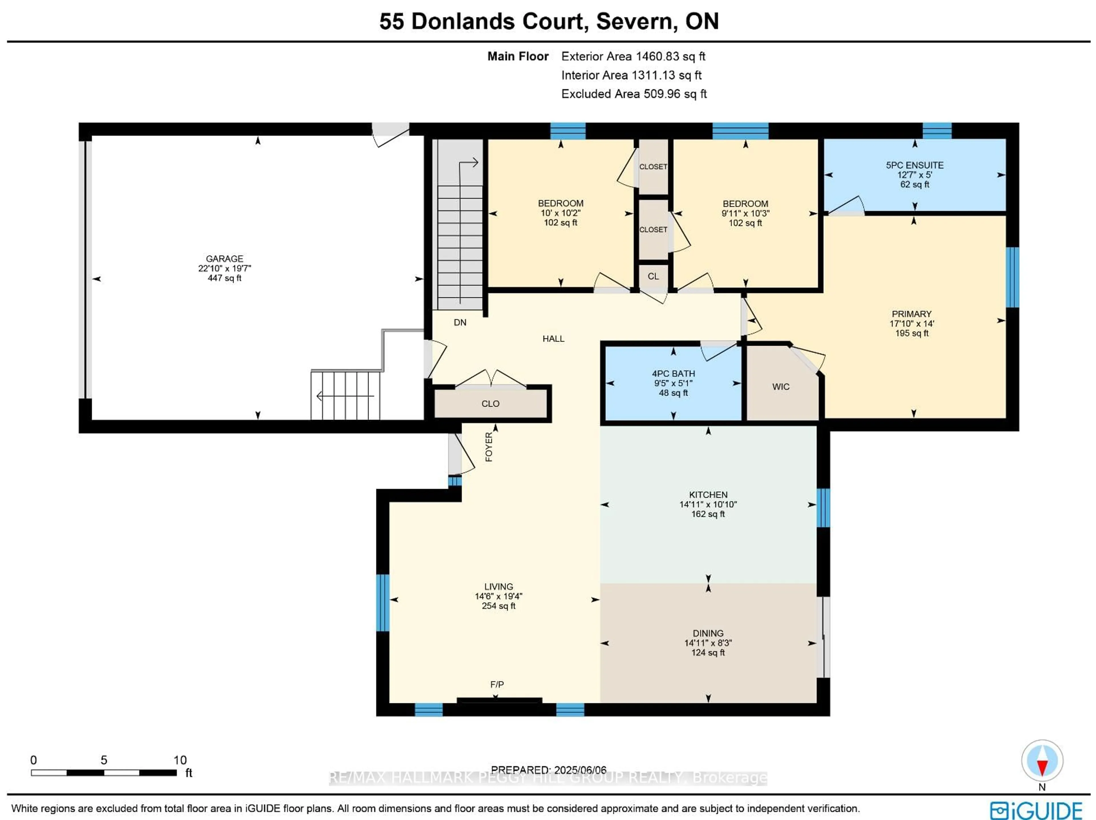 Floor plan for 55 Donlands Crt, Severn Ontario L0K 1E0