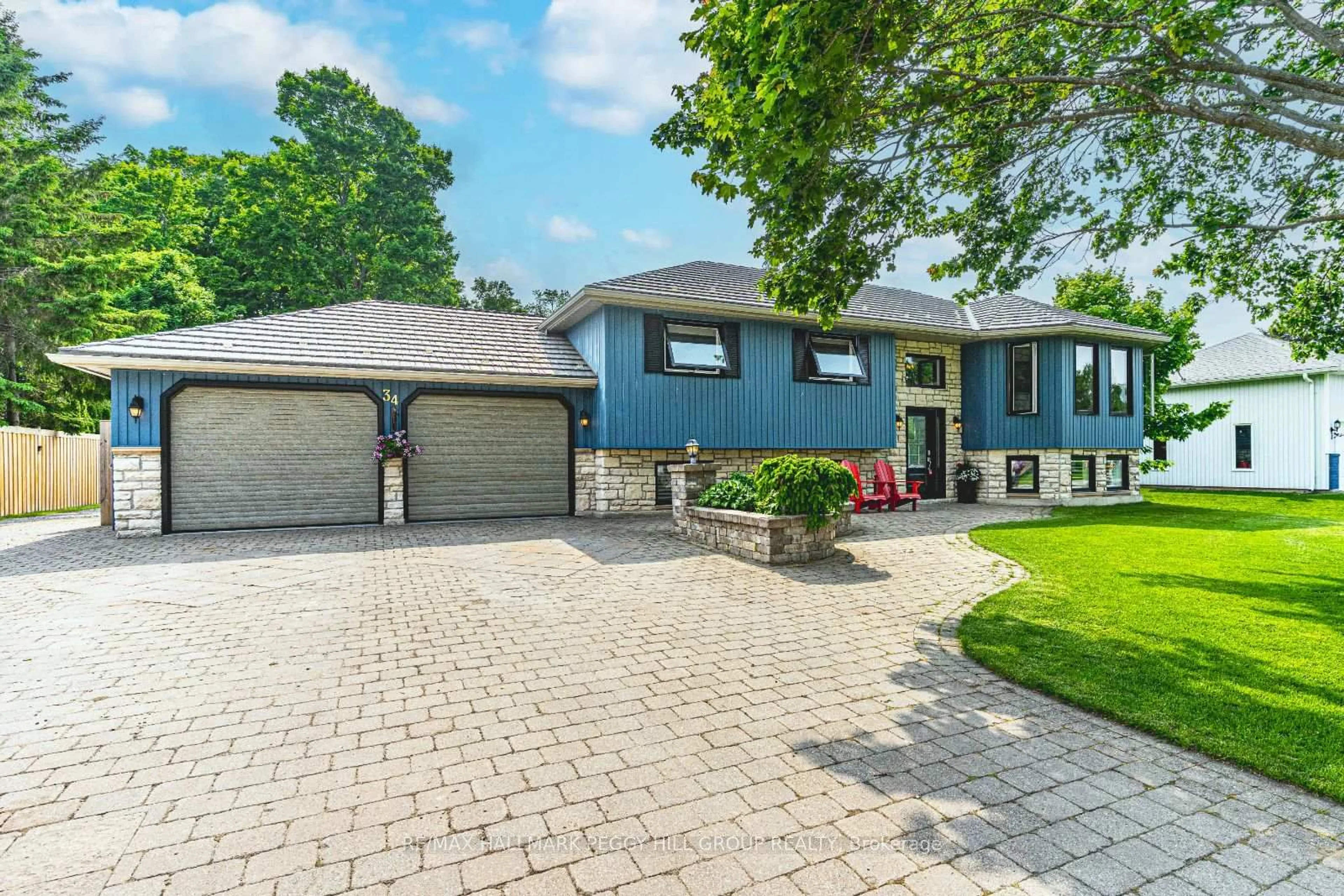 Home with brick exterior material, street for 34 Foyston Park Circ, Springwater Ontario L9X 0A1