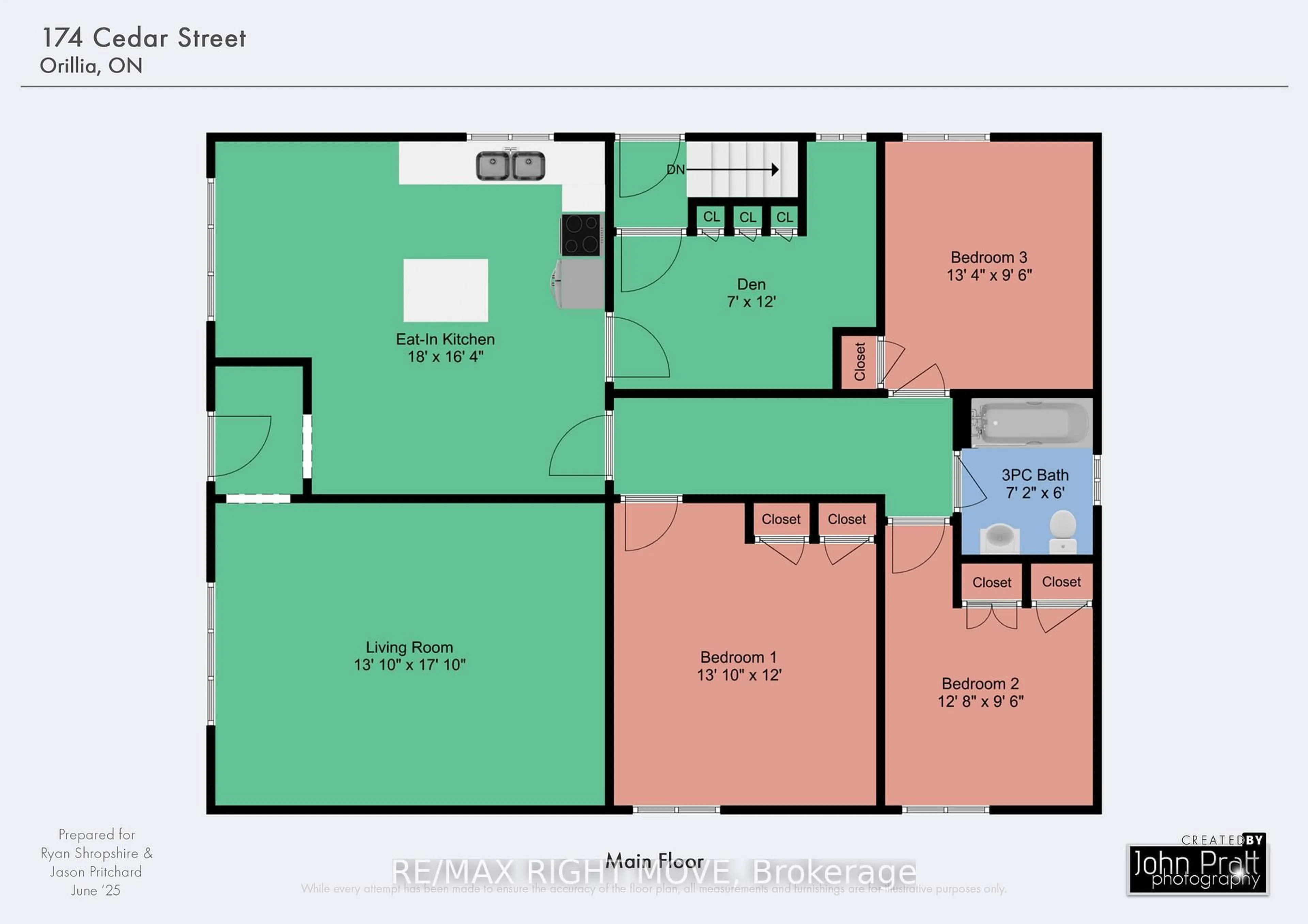 Floor plan for 174 Cedar St, Orillia Ontario L3V 2E1