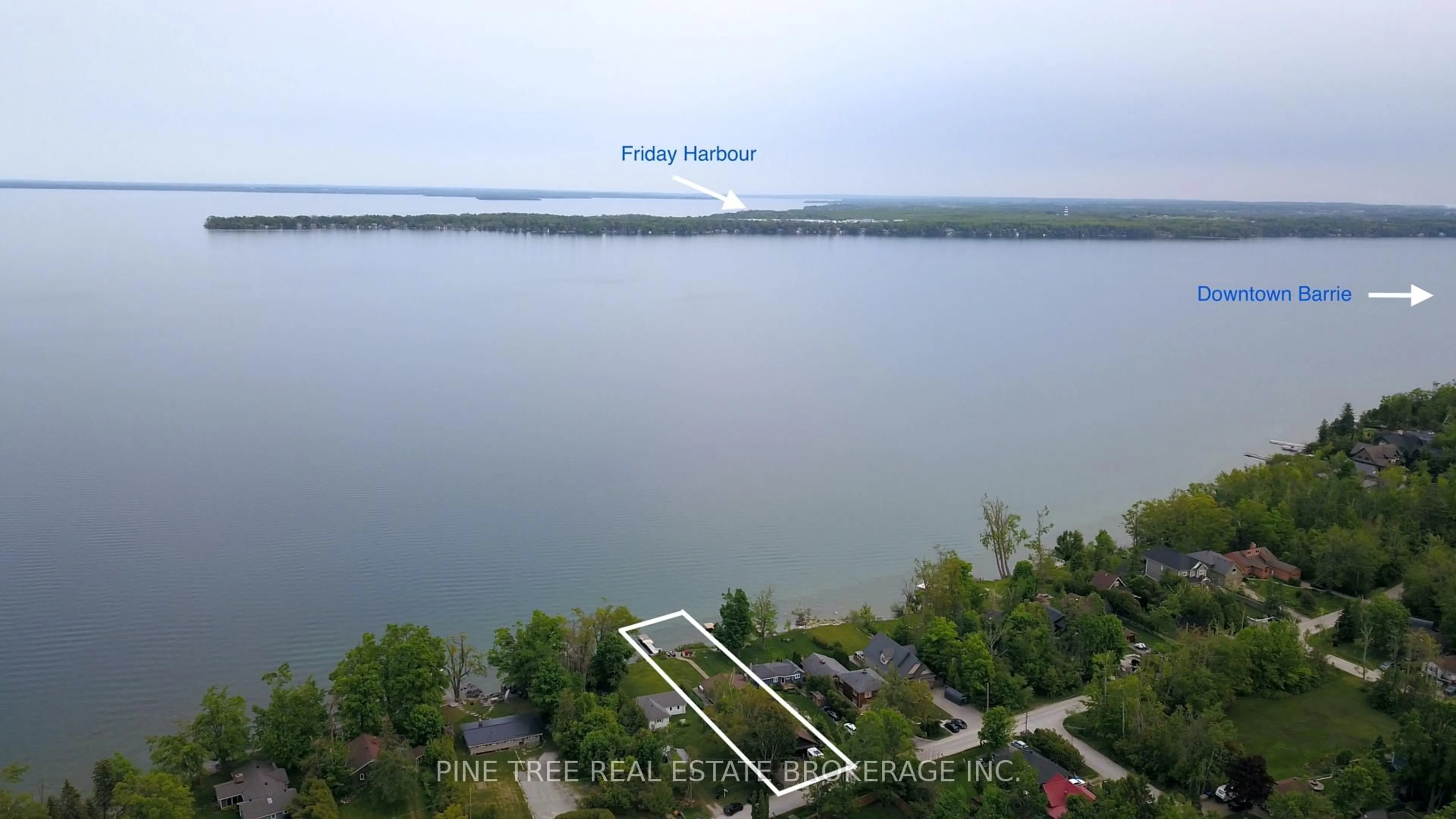 A pic from outside/outdoor area/front of a property/back of a property/a pic from drone, water/lake/river/ocean view for 3 Greenwood Forest Rd, Oro-Medonte Ontario L0L 2E0
