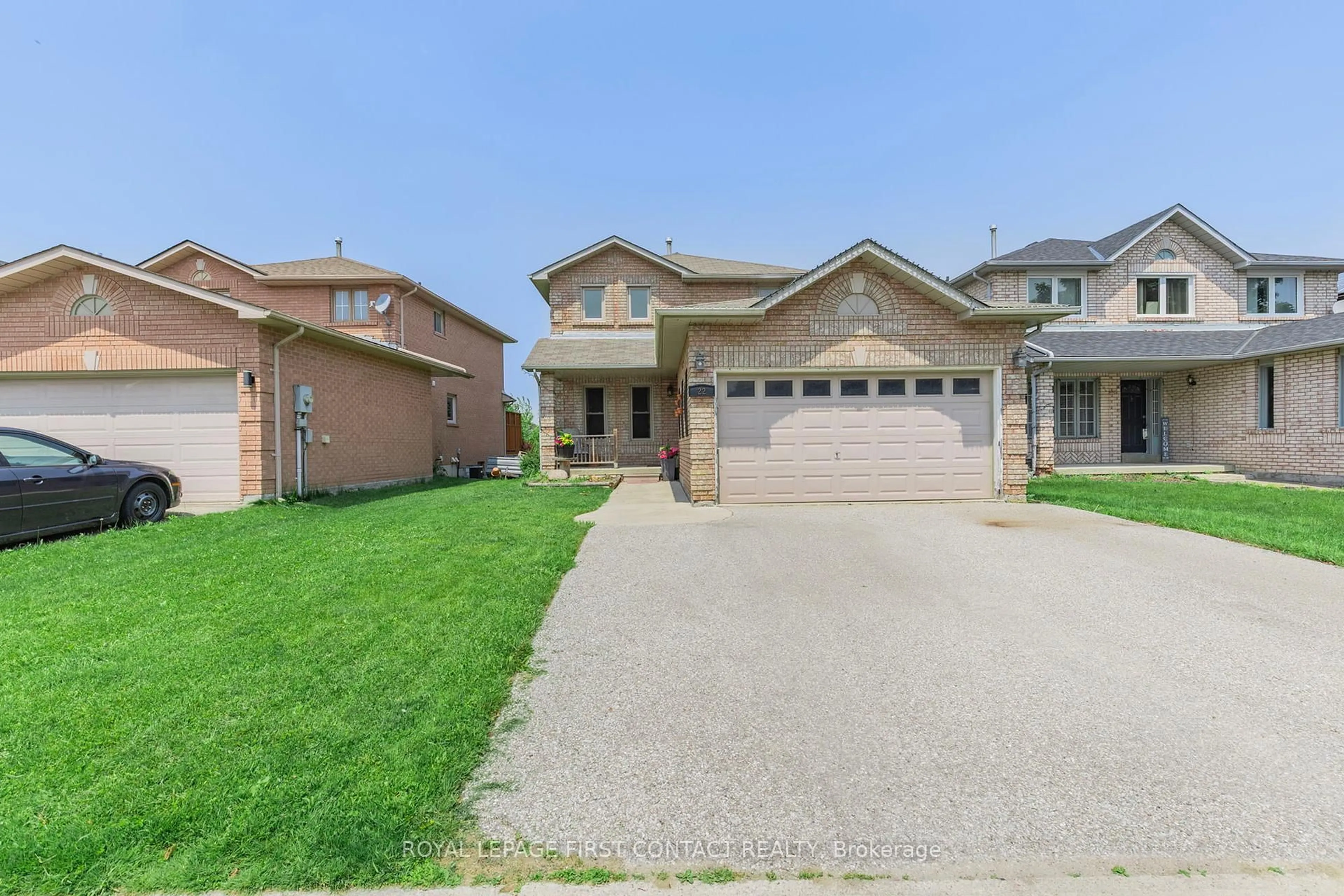 Home with brick exterior material, street for 22 Bishop Dr, Barrie Ontario L4N 6Y6
