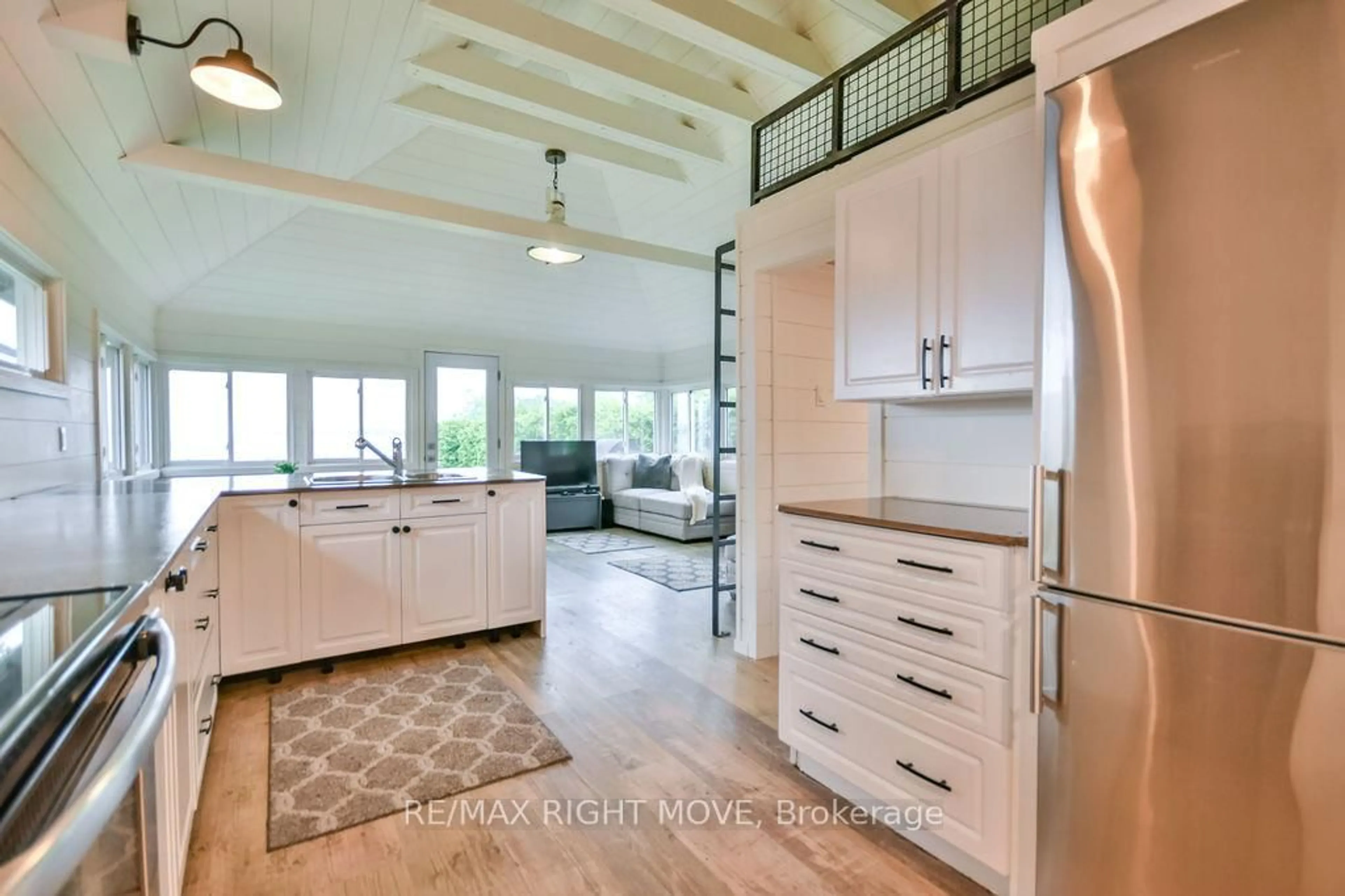 Open concept kitchen, unknown for 4458 Plum Point Rd, Ramara Ontario L3V 0L4