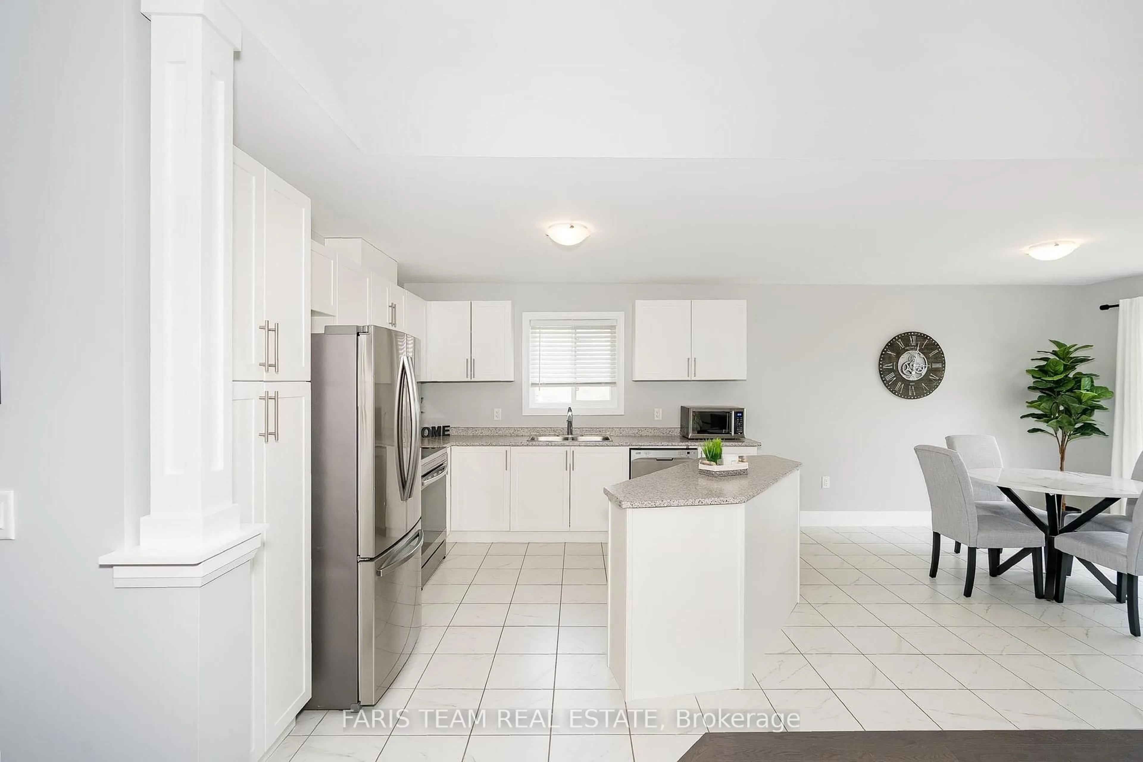 Open concept kitchen, ceramic/tile floor for 14 Beausoleil Dr, Penetanguishene Ontario L9M 0V8