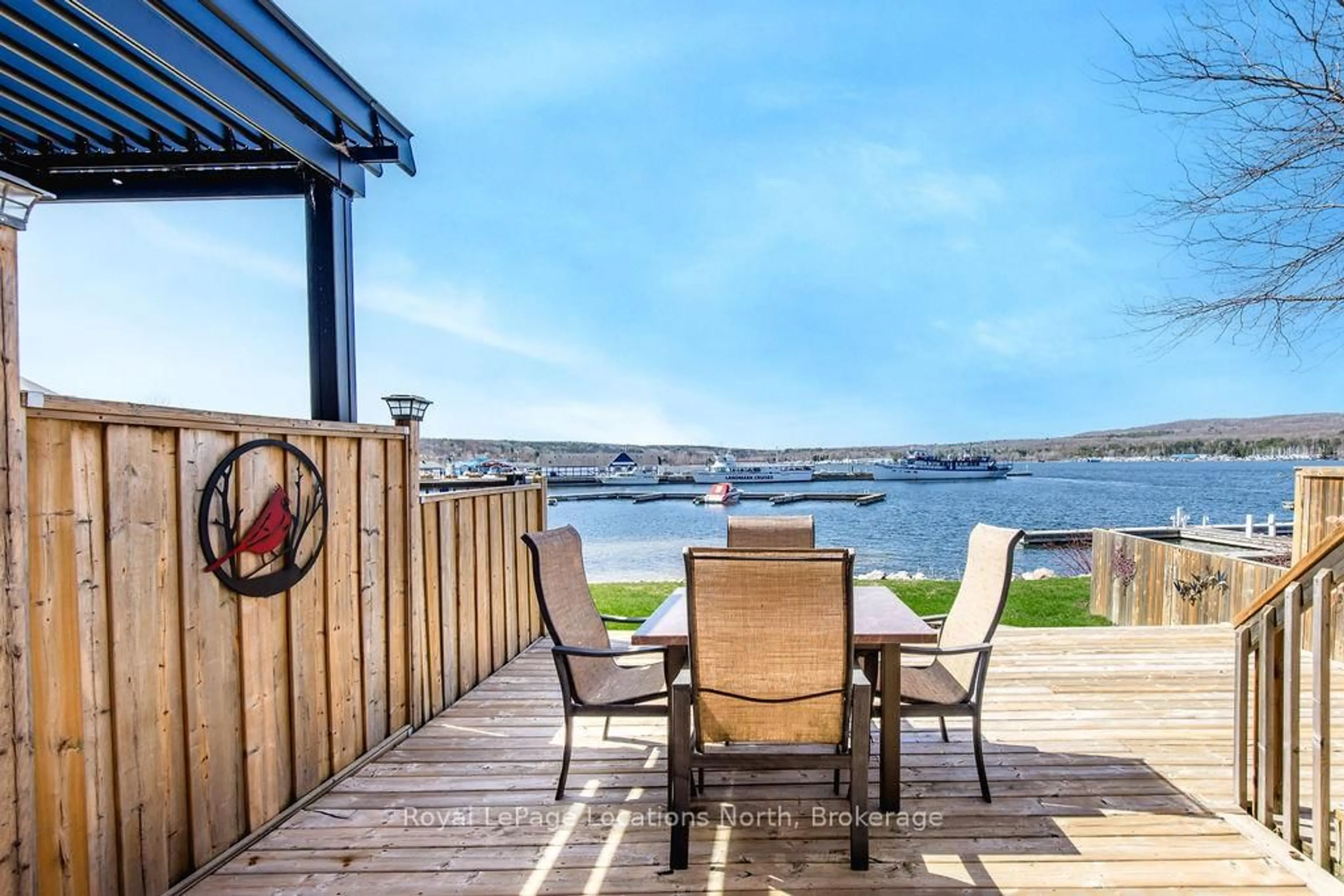 Patio, water/lake/river/ocean view for 4 BECK Blvd #6, Penetanguishene Ontario L9M 2H3