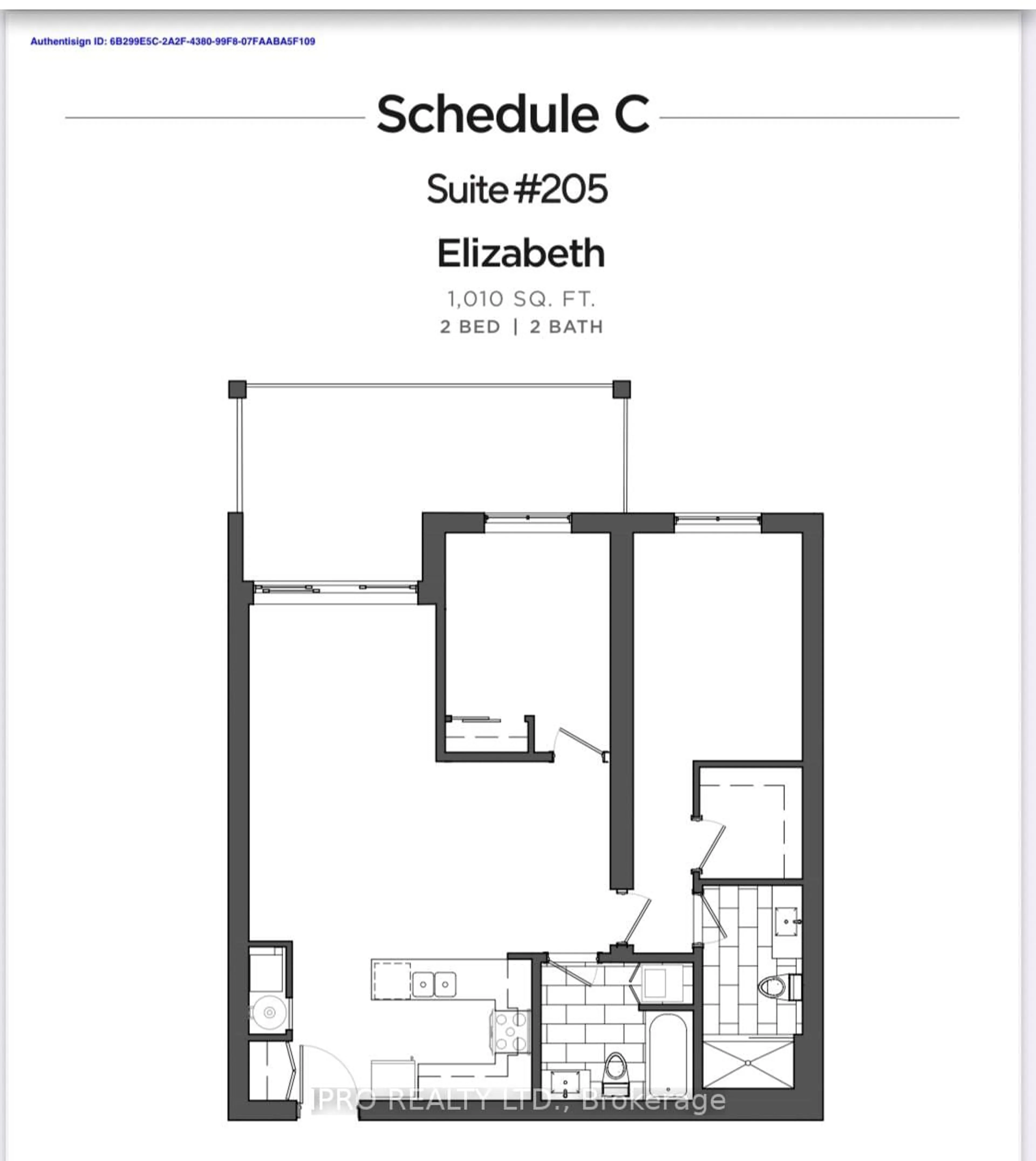 Floor plan for 121 Mary St #205, Clearview Ontario L0M 1G0