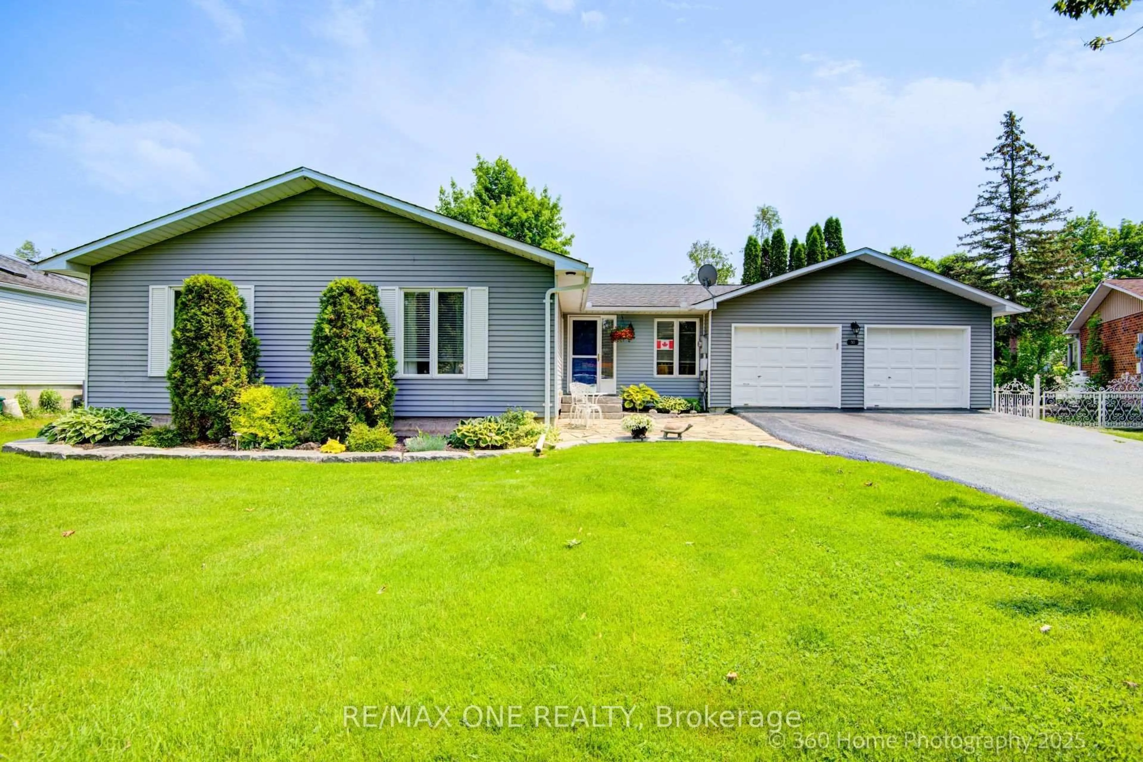 Home with vinyl exterior material, street for 50 Turtle Path, Ramara Ontario L0K 1B0