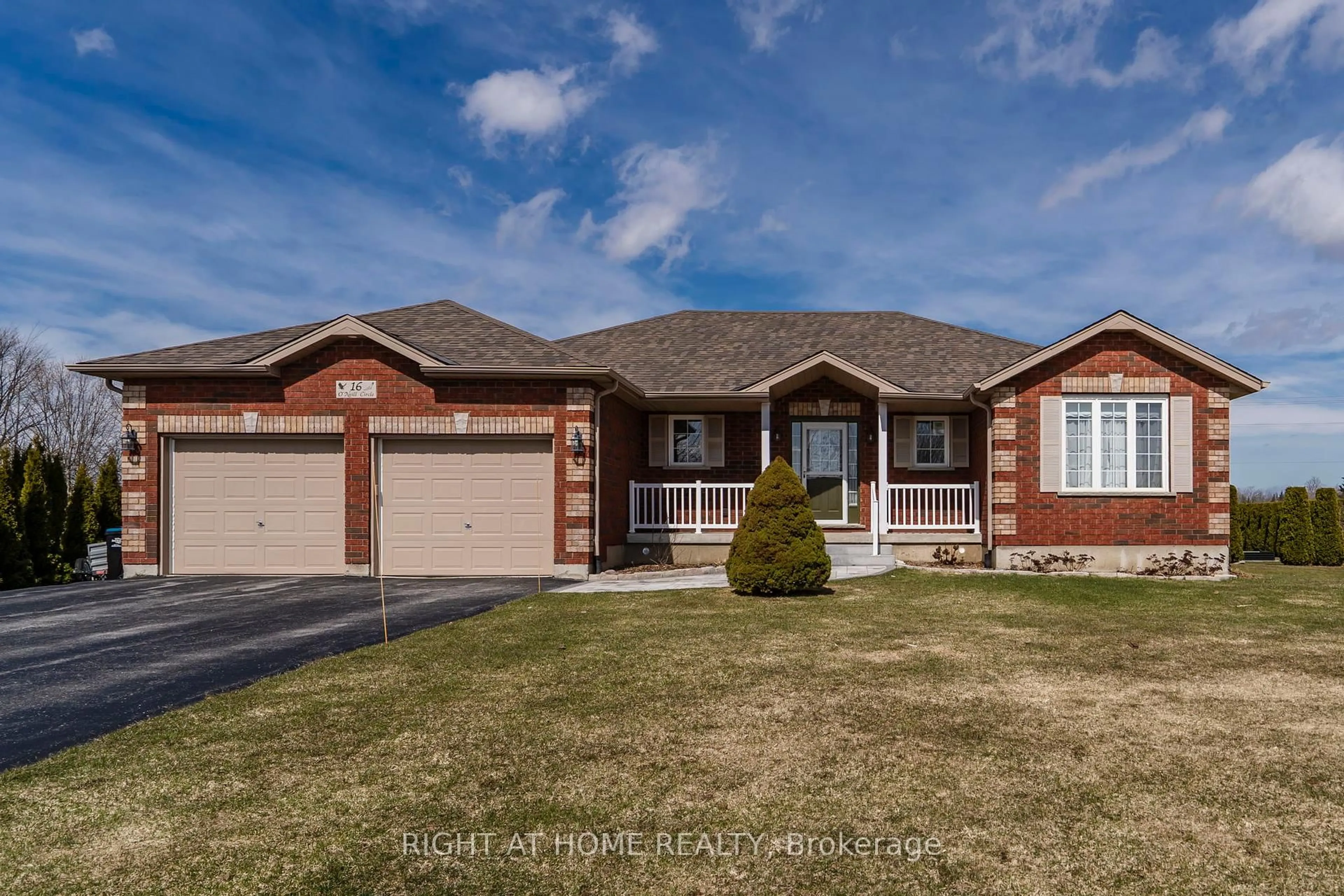 Home with brick exterior material, street for 16 O'neill Circ, Springwater Ontario L2L 2K0