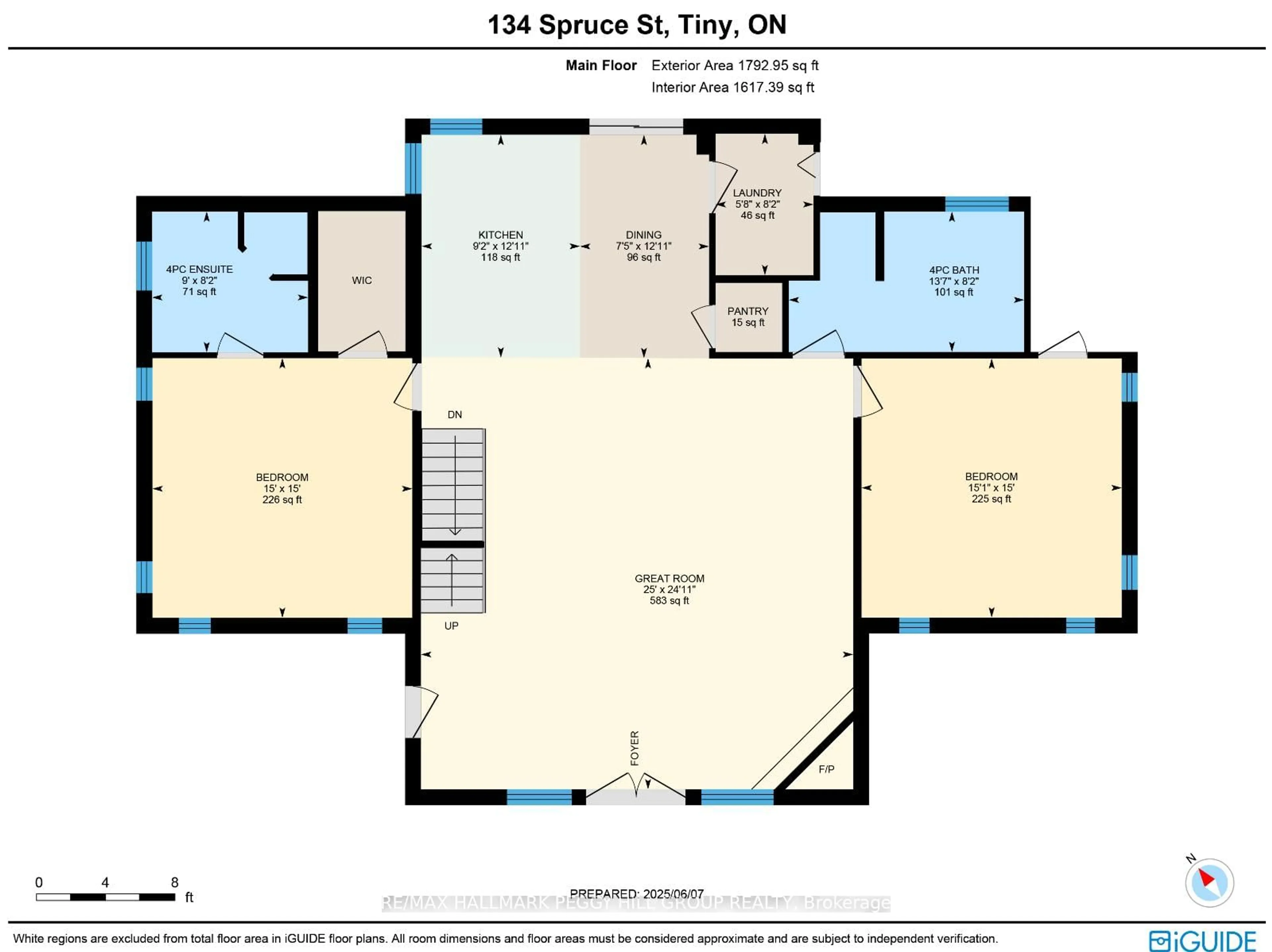 Floor plan for 134 Spruce St, Tiny Ontario L0L 1P1