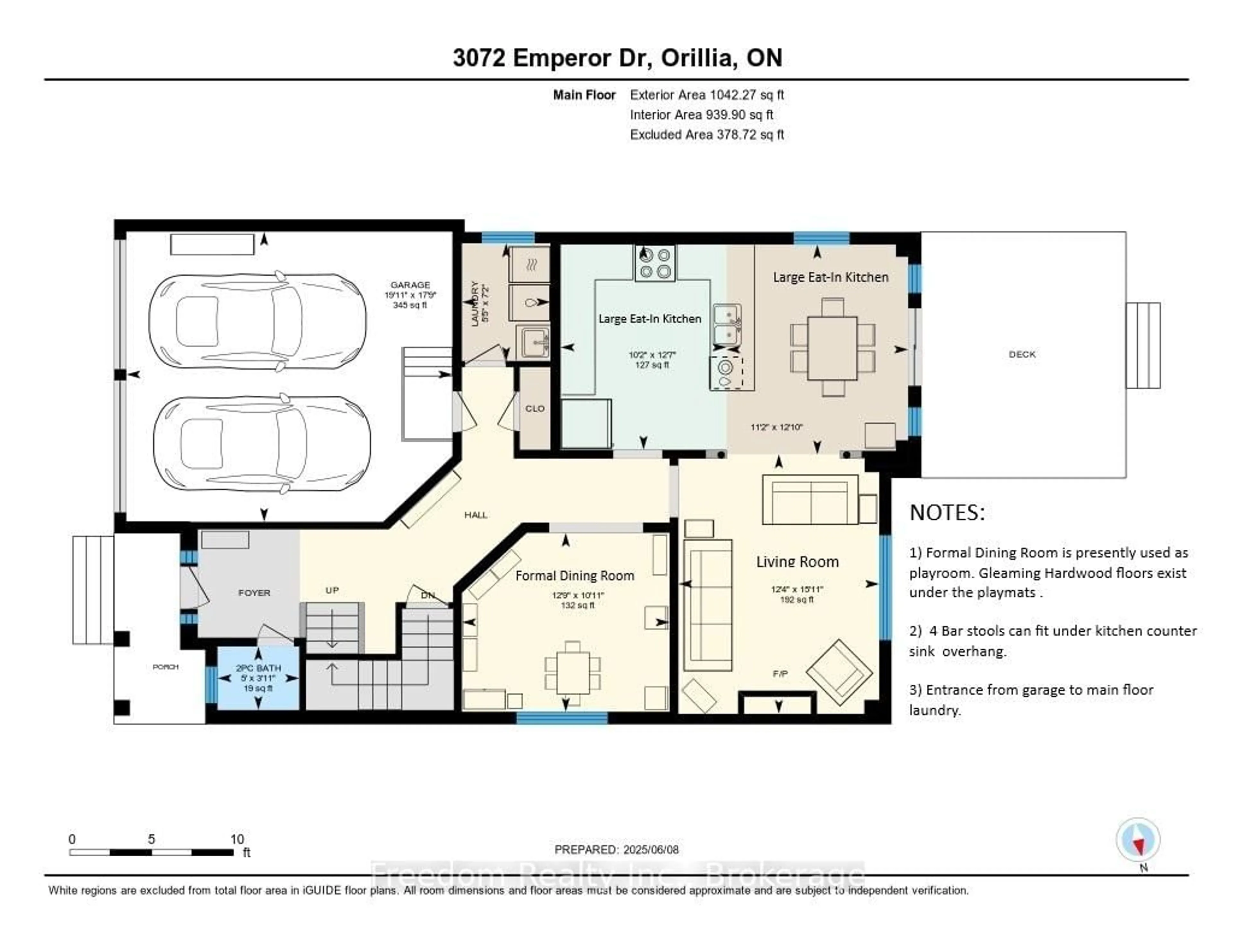 Floor plan for 3072 Emperor Dr, Orillia Ontario L3V 0G4