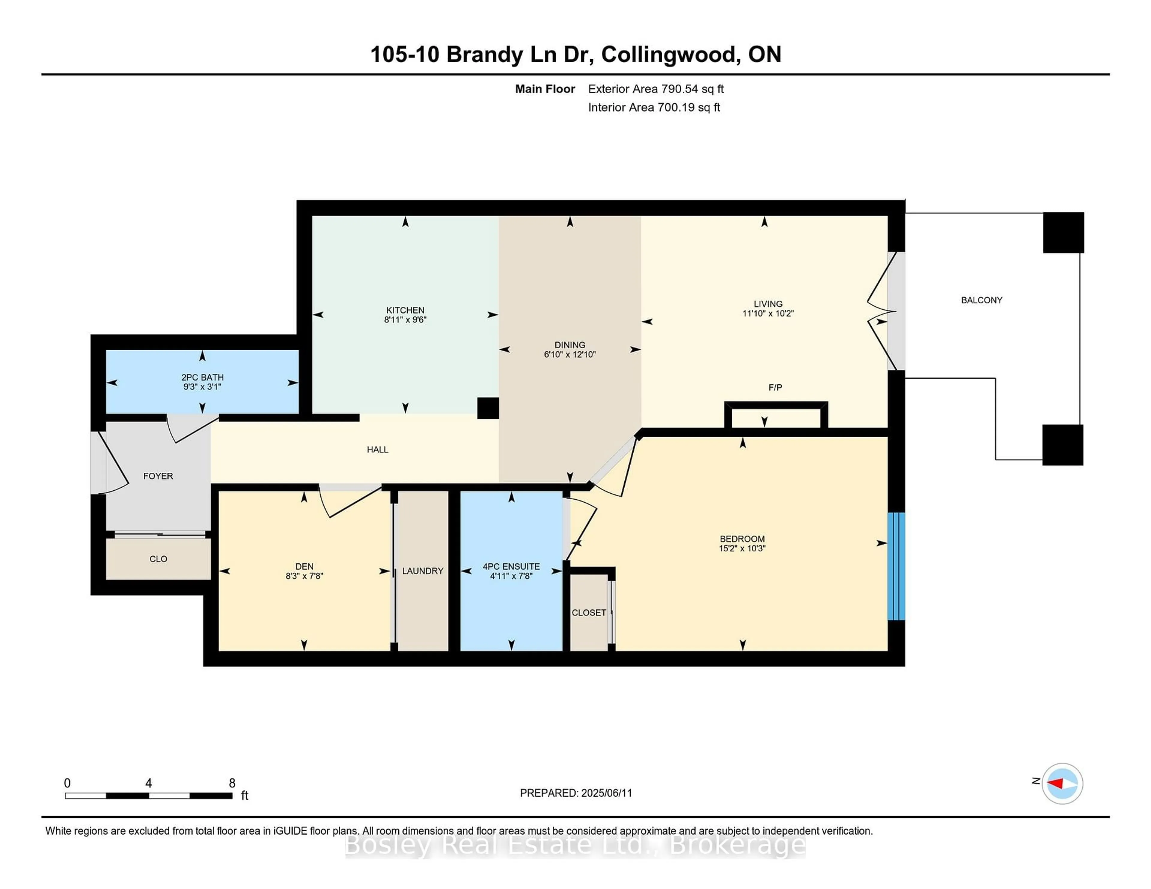 Floor plan for 10 Brandy Lane Dr #105, Collingwood Ontario L9Y 0X4