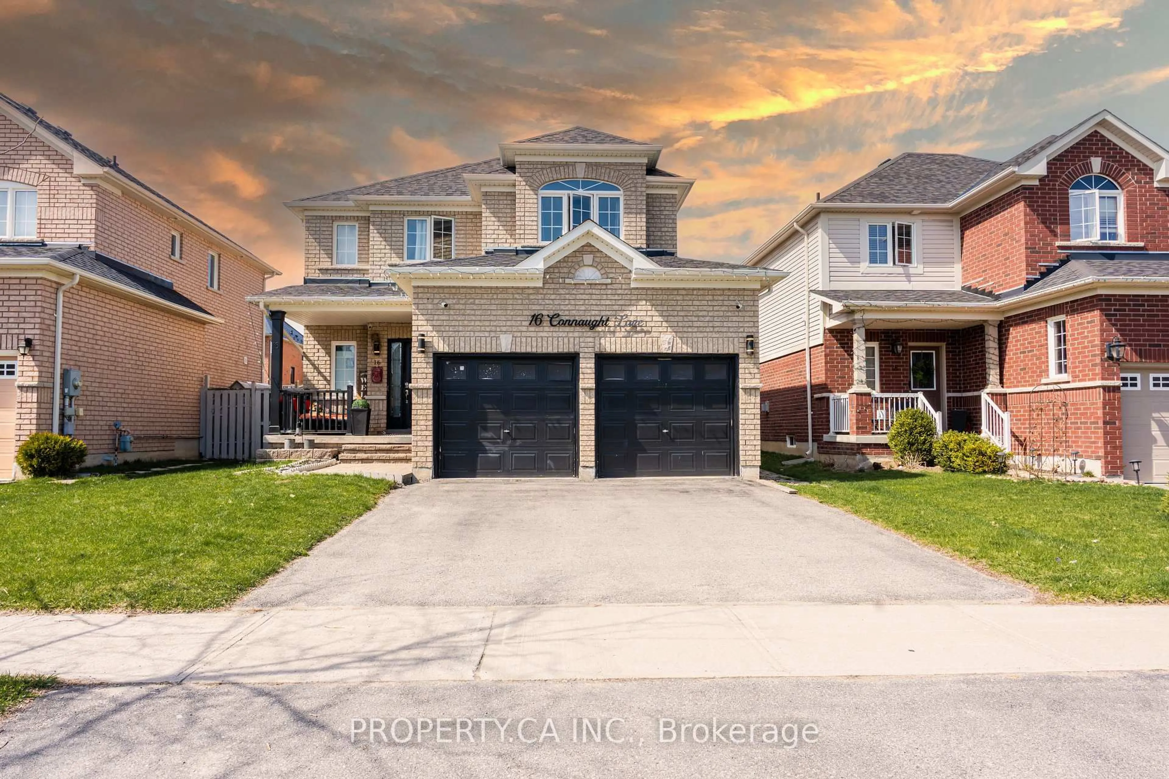 Home with brick exterior material, street for 16 Connaught Lane, Barrie Ontario L4M 0A4