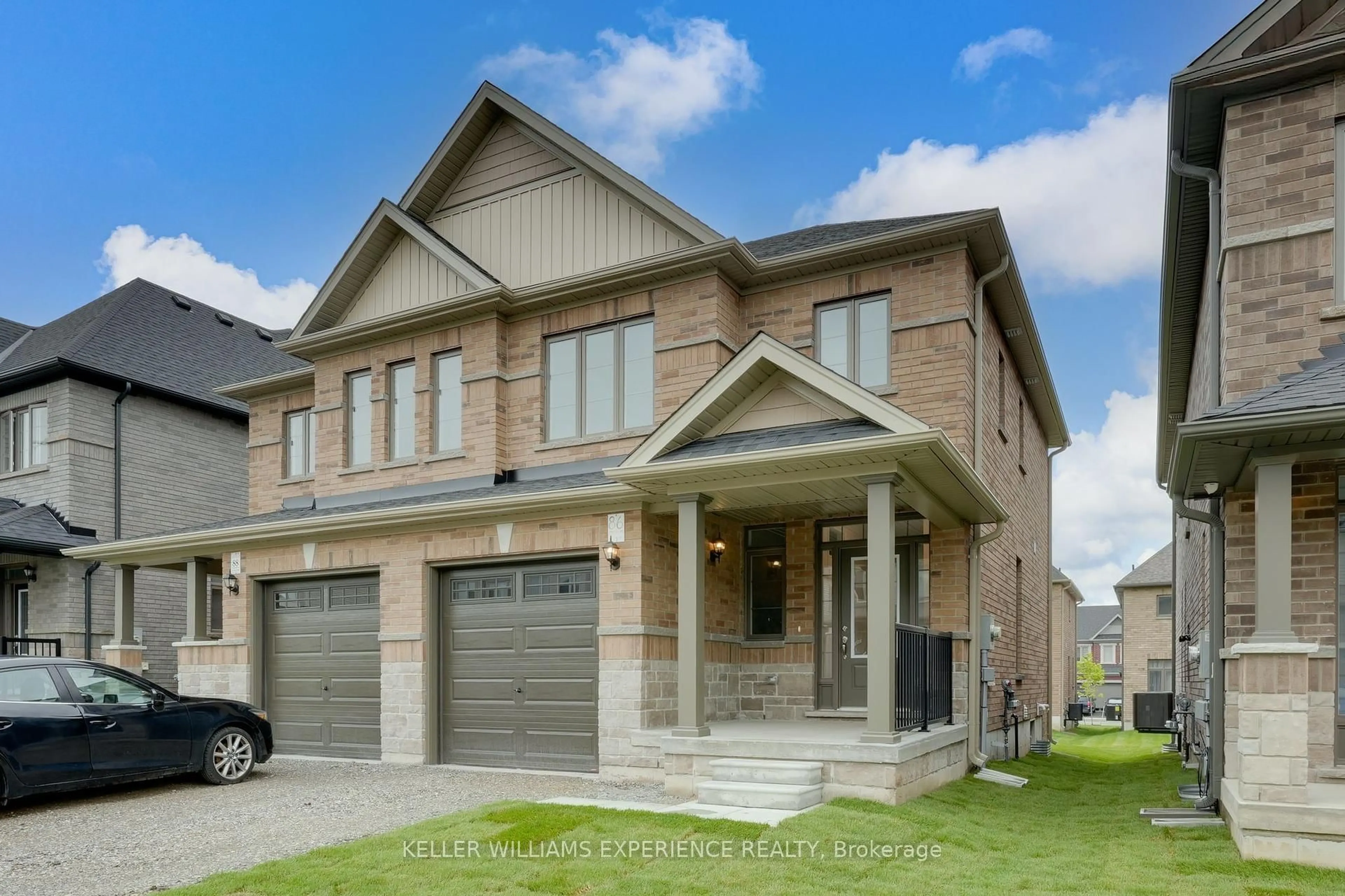Home with brick exterior material, street for 86 Sagewood Ave, Barrie Ontario L9J 0K5