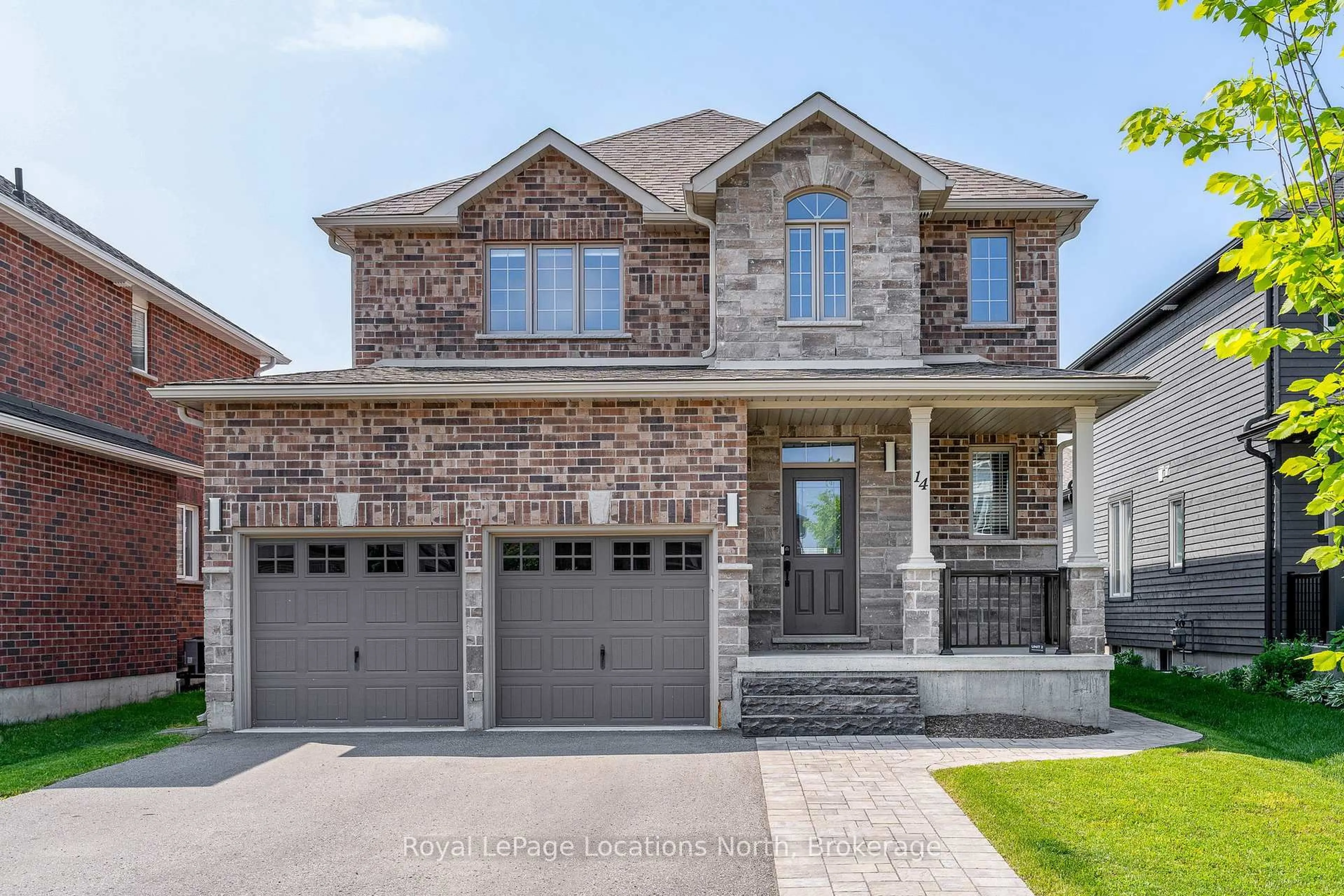 Home with brick exterior material, street for 14 Gilpin Cres, Collingwood Ontario L9Y 4S1