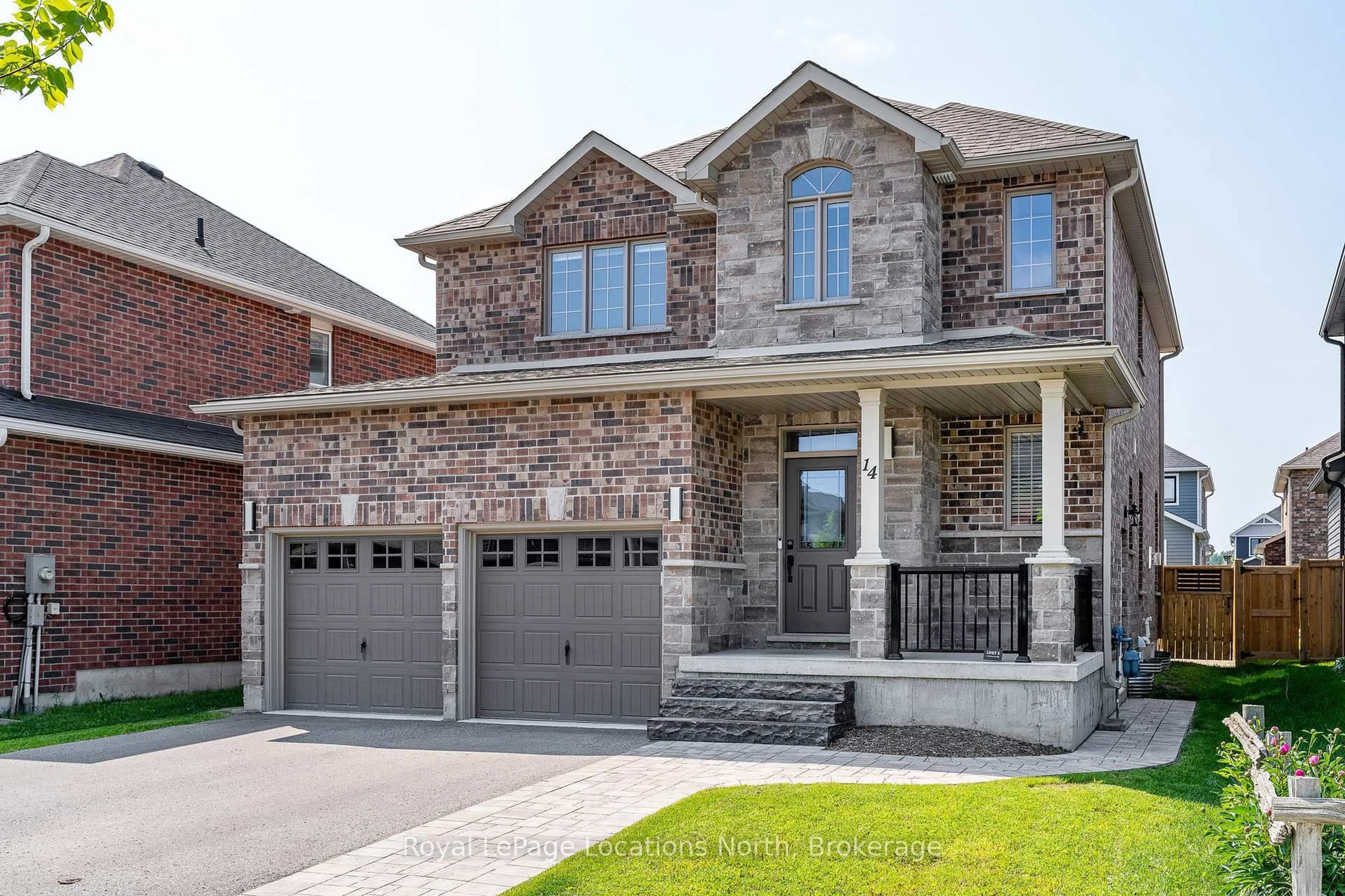 Home with brick exterior material, street for 14 Gilpin Cres, Collingwood Ontario L9Y 4S1