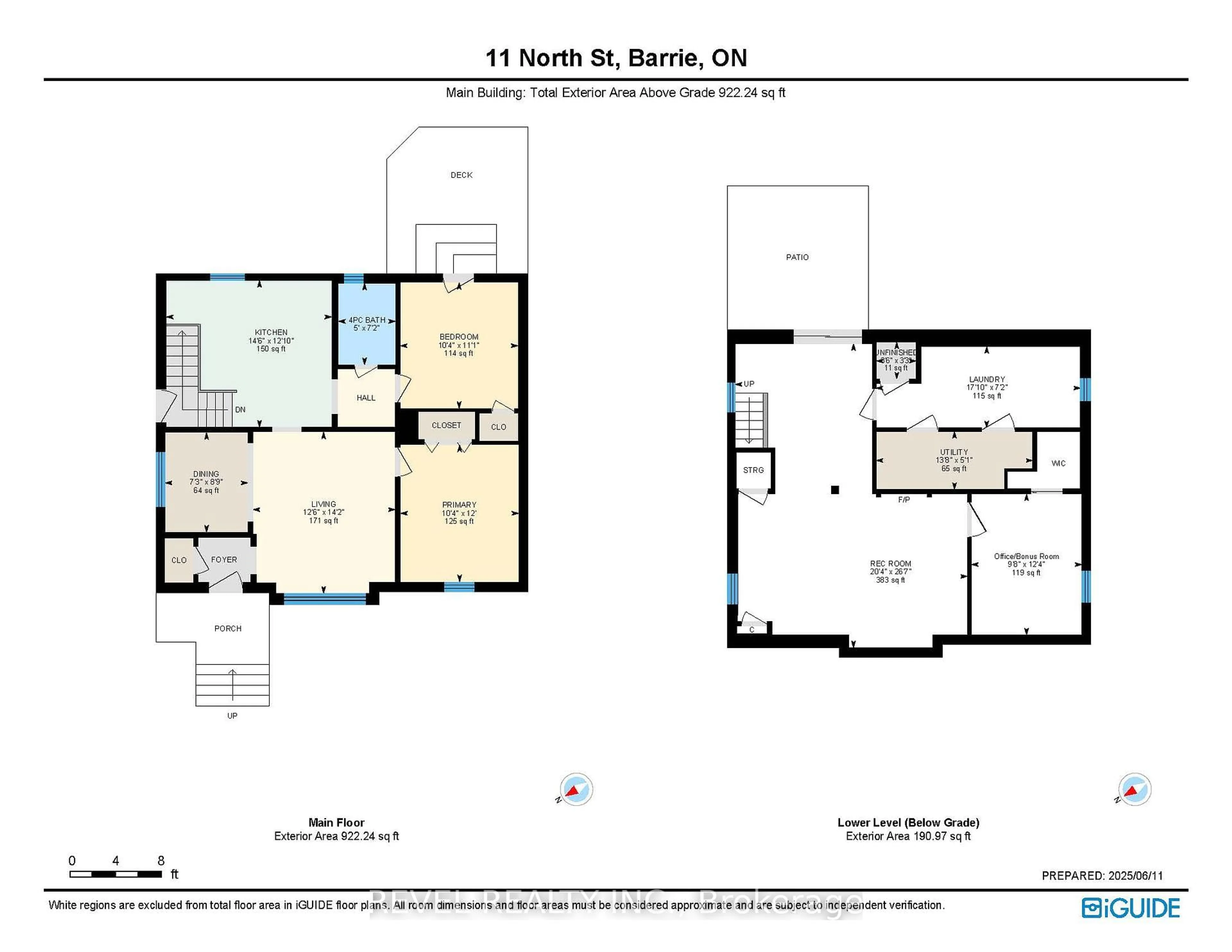 Floor plan for 11 North St, Barrie Ontario L4M 2S1