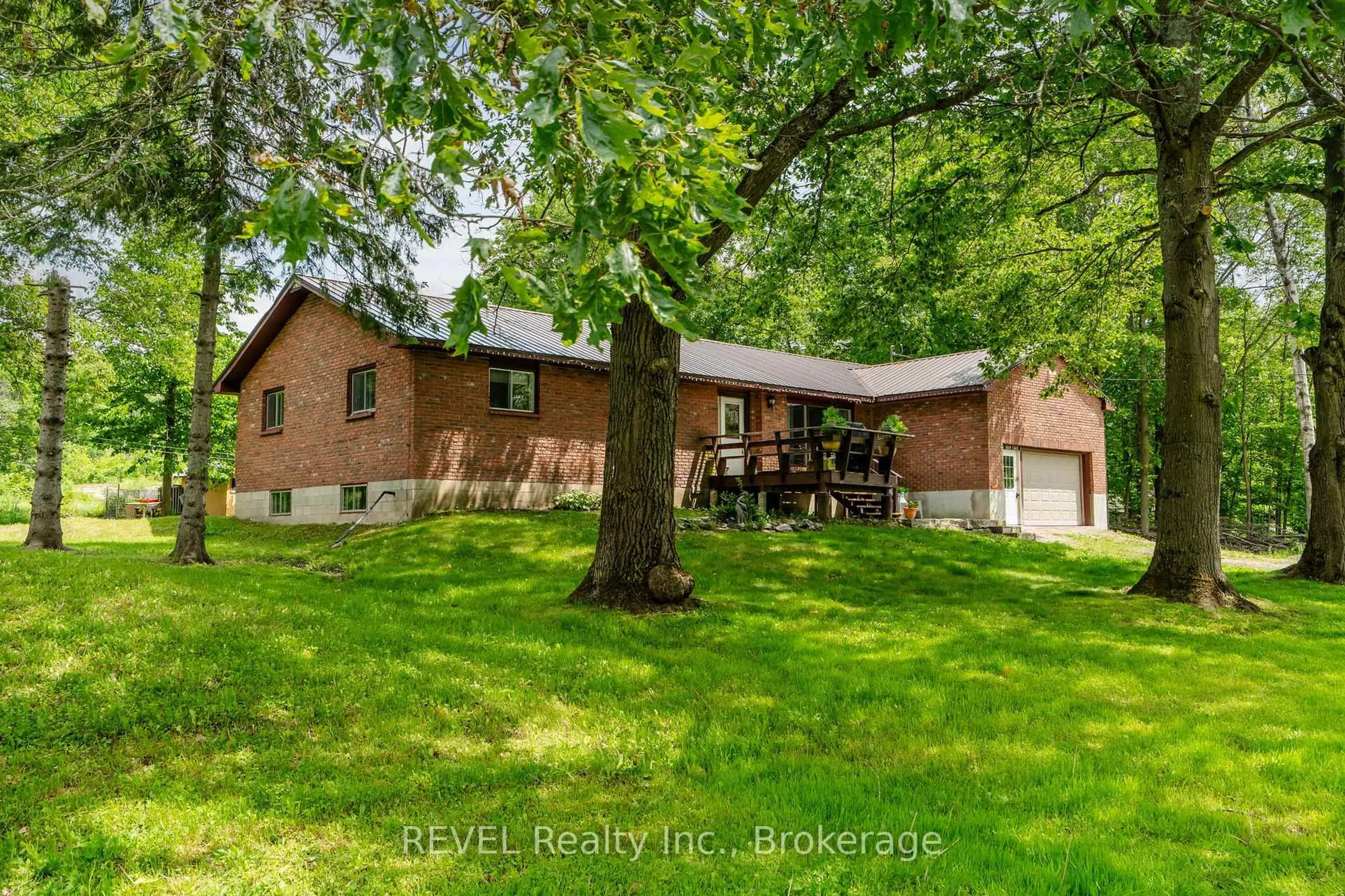 A pic from outside/outdoor area/front of a property/back of a property/a pic from drone, forest/trees view for 1515 Lovering Line, Severn Ontario L0K 1E0
