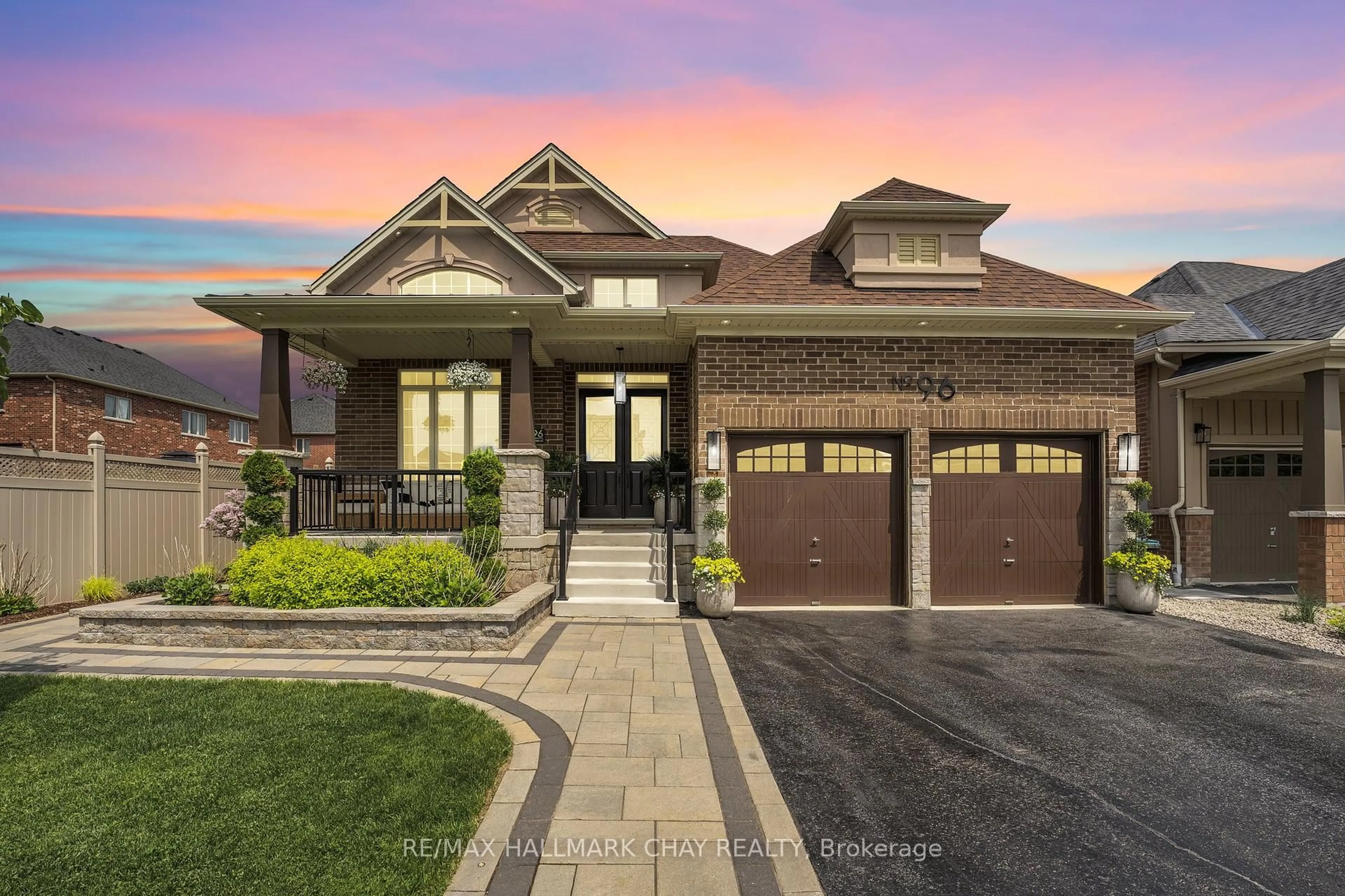 Home with brick exterior material, street for 96 Redmond Cres, Springwater Ontario L9X 1Z8