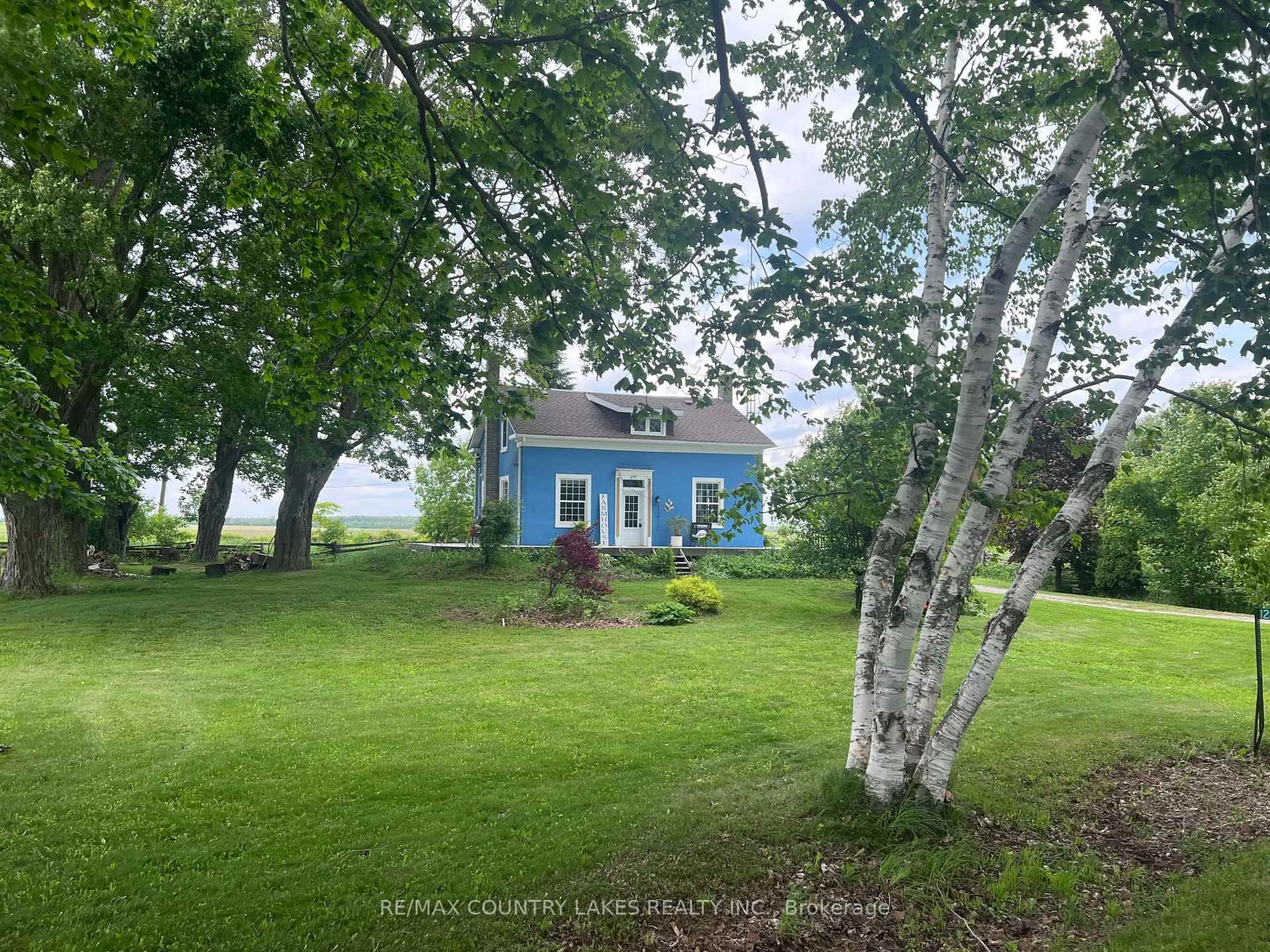 A pic from outside/outdoor area/front of a property/back of a property/a pic from drone, water/lake/river/ocean view for 1280 Canal Rd, Ramara Ontario L0K 1B0