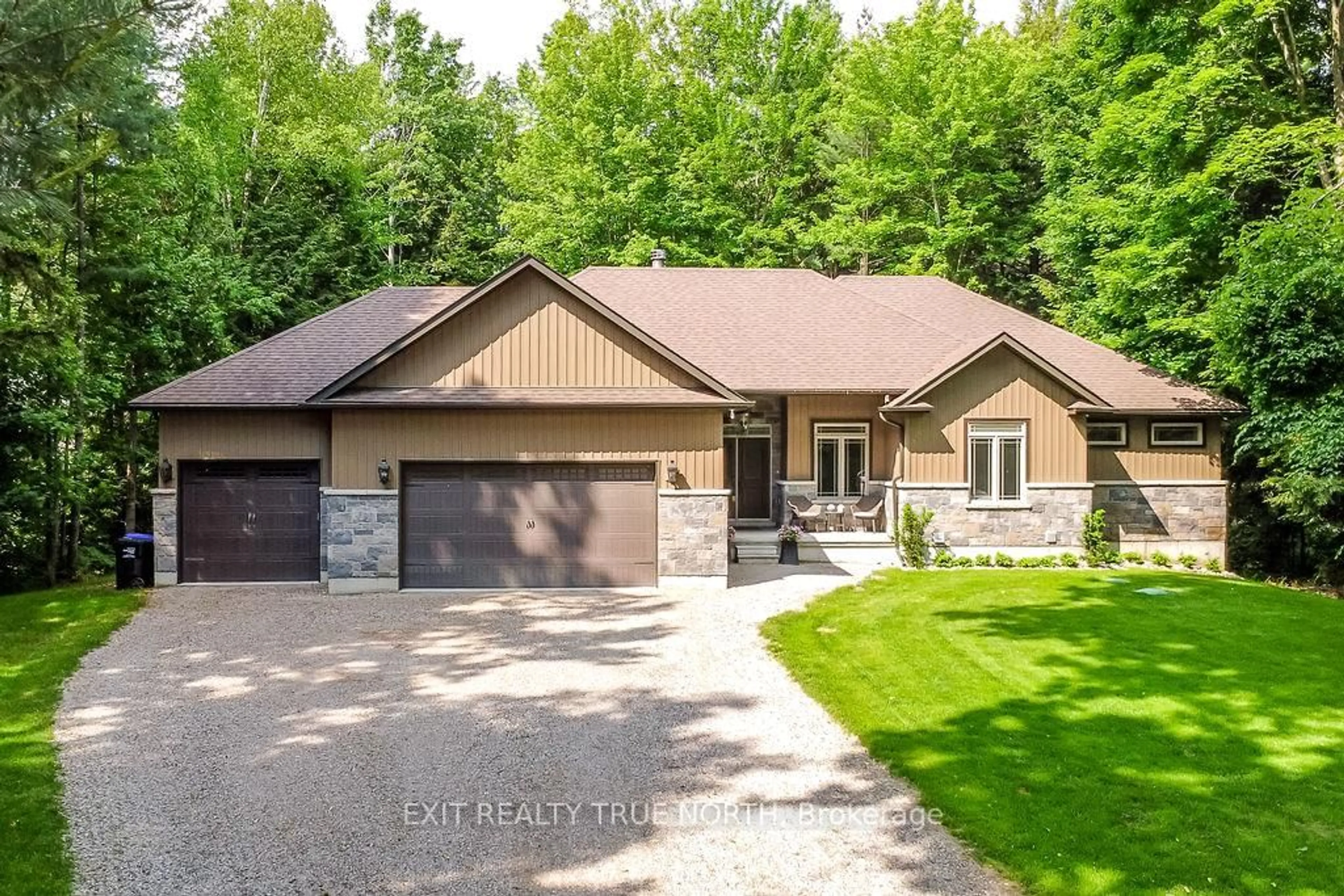 Home with brick exterior material, street for 22 Marni Lane, Springwater Ontario L0L 2K0