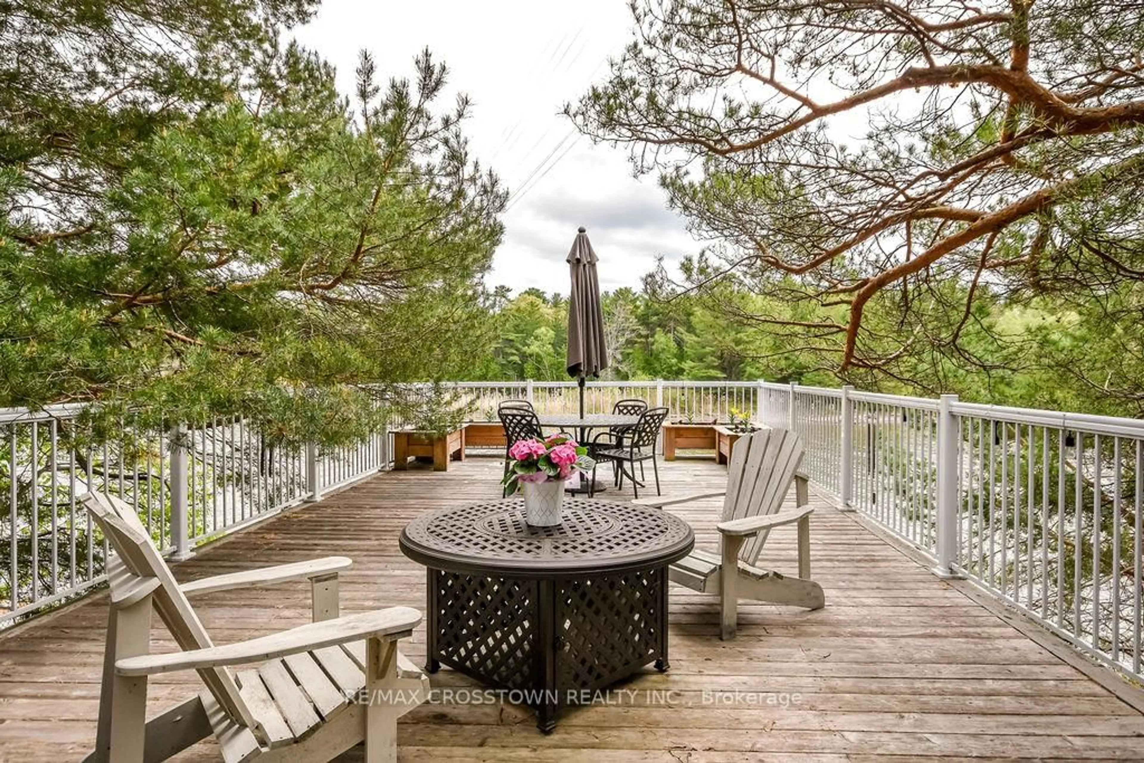 Patio, forest/trees view for 799 Mosley St, Wasaga Beach Ontario L9Z 2H5
