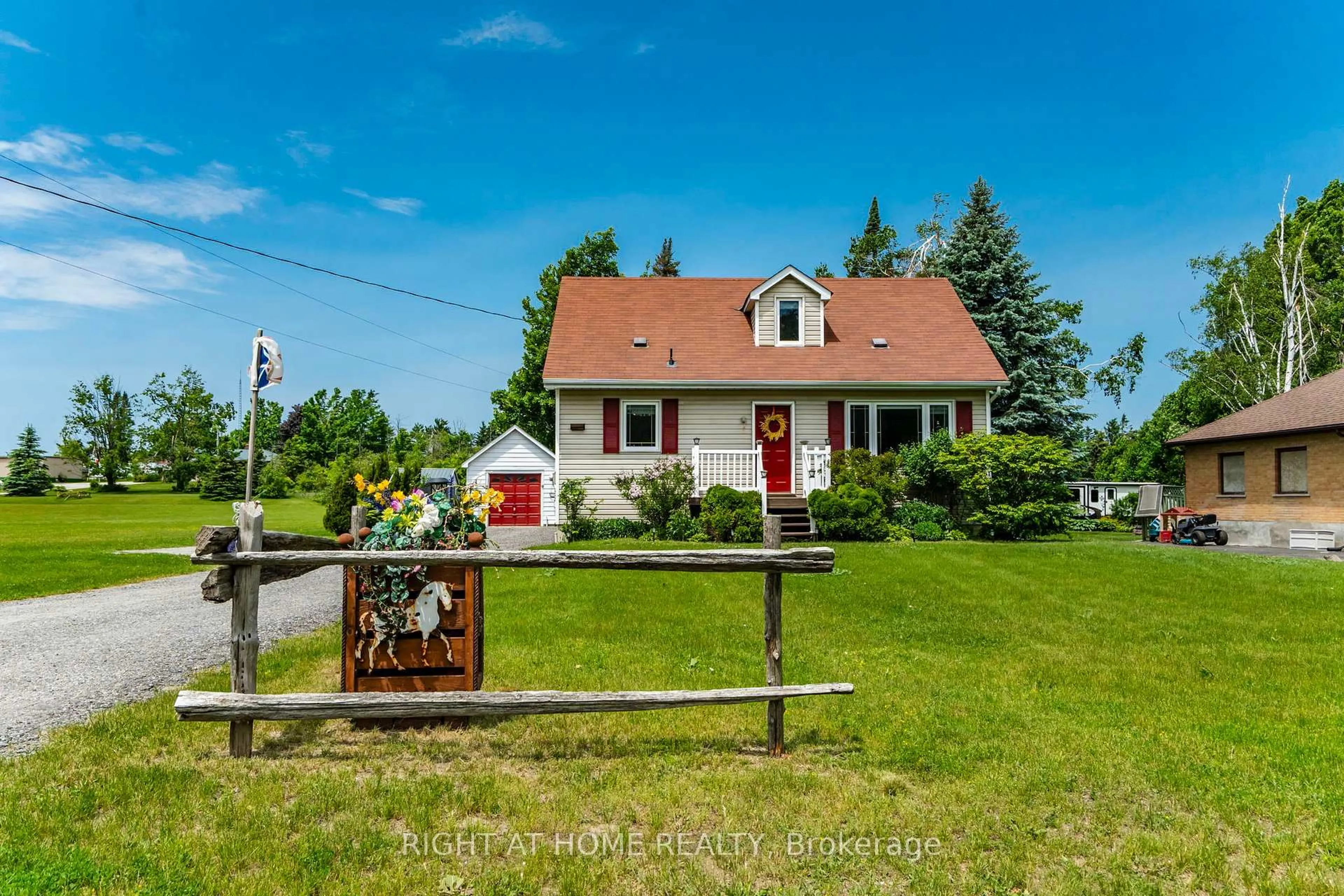 A pic from outside/outdoor area/front of a property/back of a property/a pic from drone, street for 2290 Highway 11 South Highway, Oro-Medonte Ontario L0L 2L0