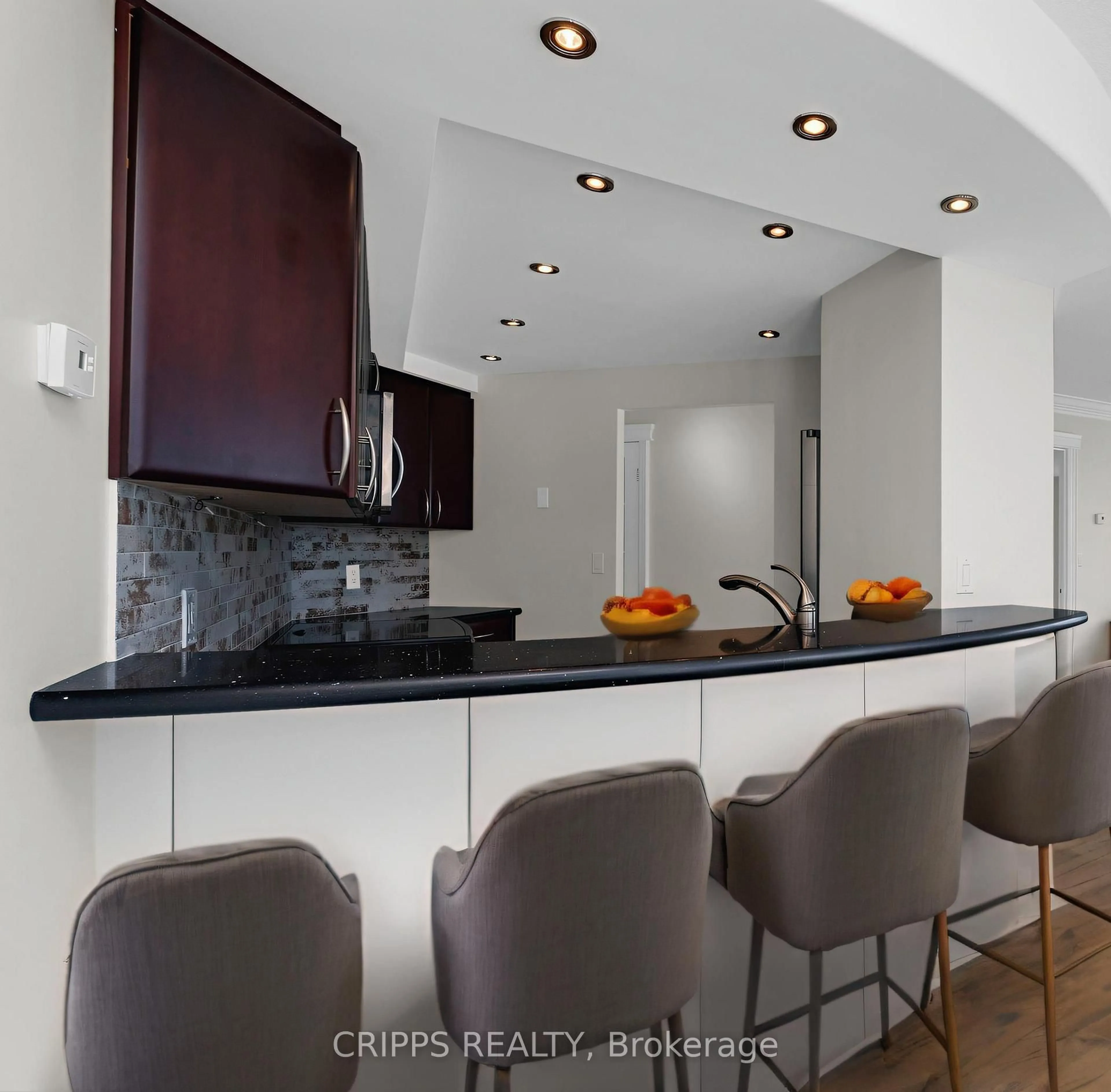 Contemporary kitchen, ceramic/tile floor for 150 Dunlop St #1206, Barrie Ontario L4M 6H1