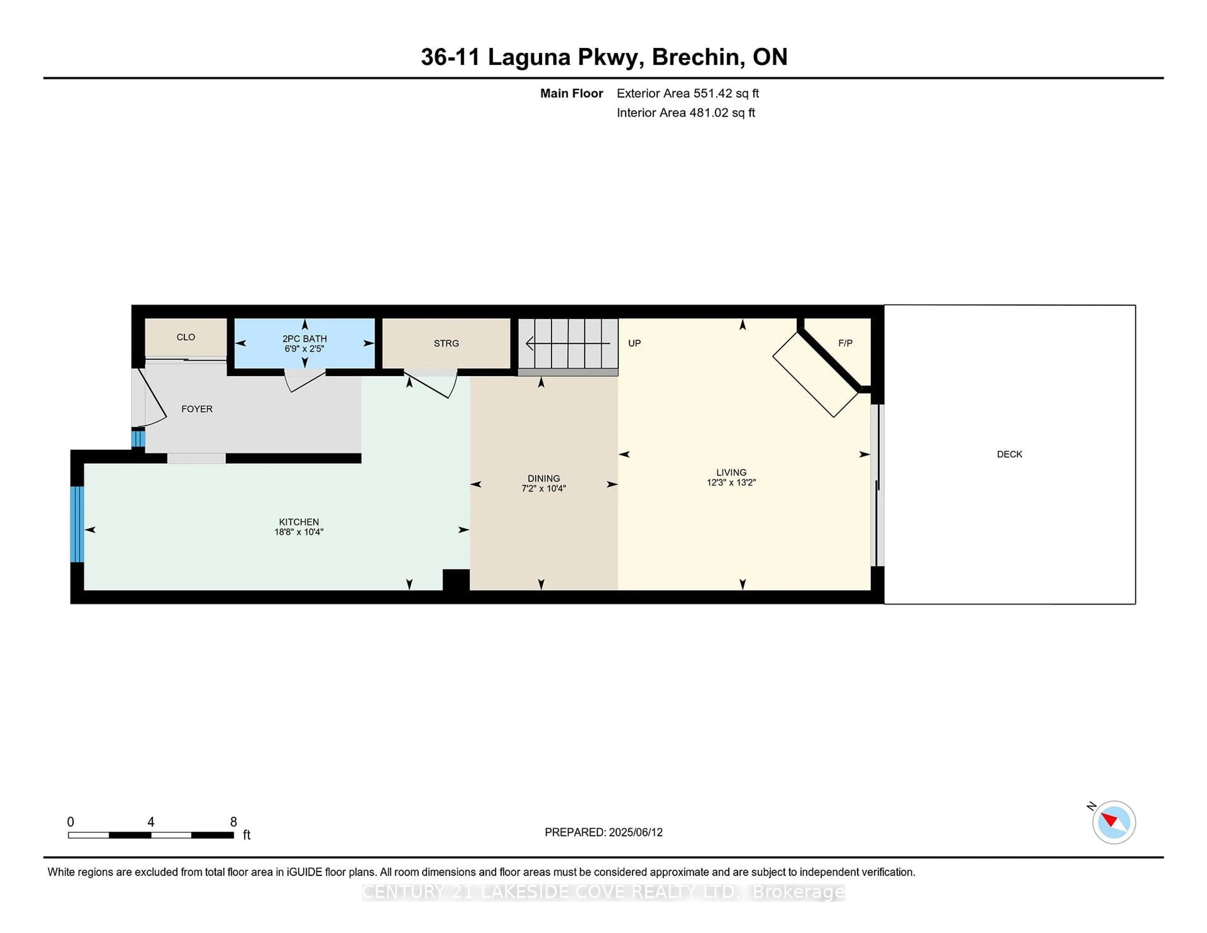 Floor plan for 11 Laguna Pkwy #Unit 36, Ramara Ontario L0K 1B0