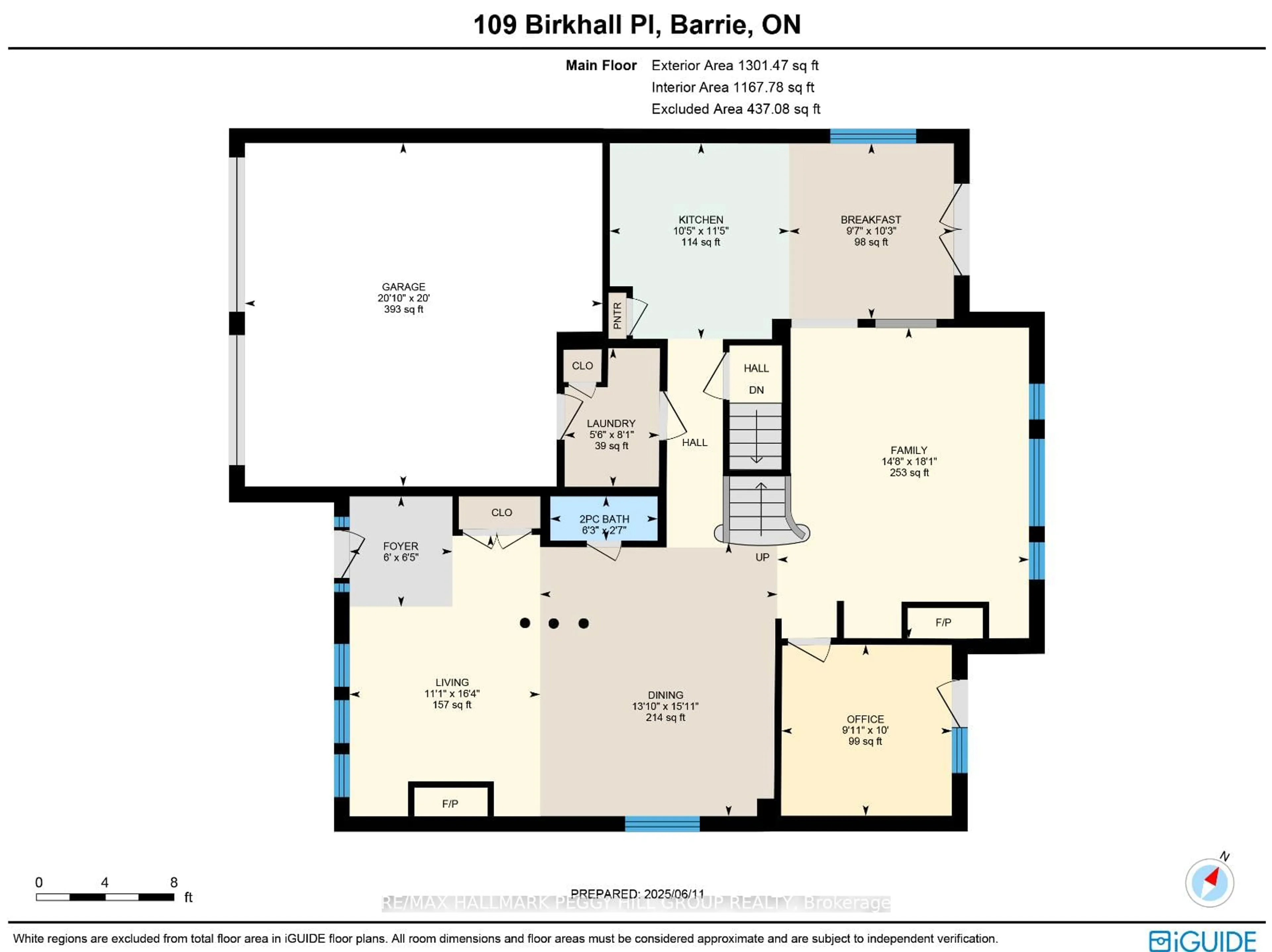 Floor plan for 109 Birkhall Pl, Barrie Ontario L4N 0K1