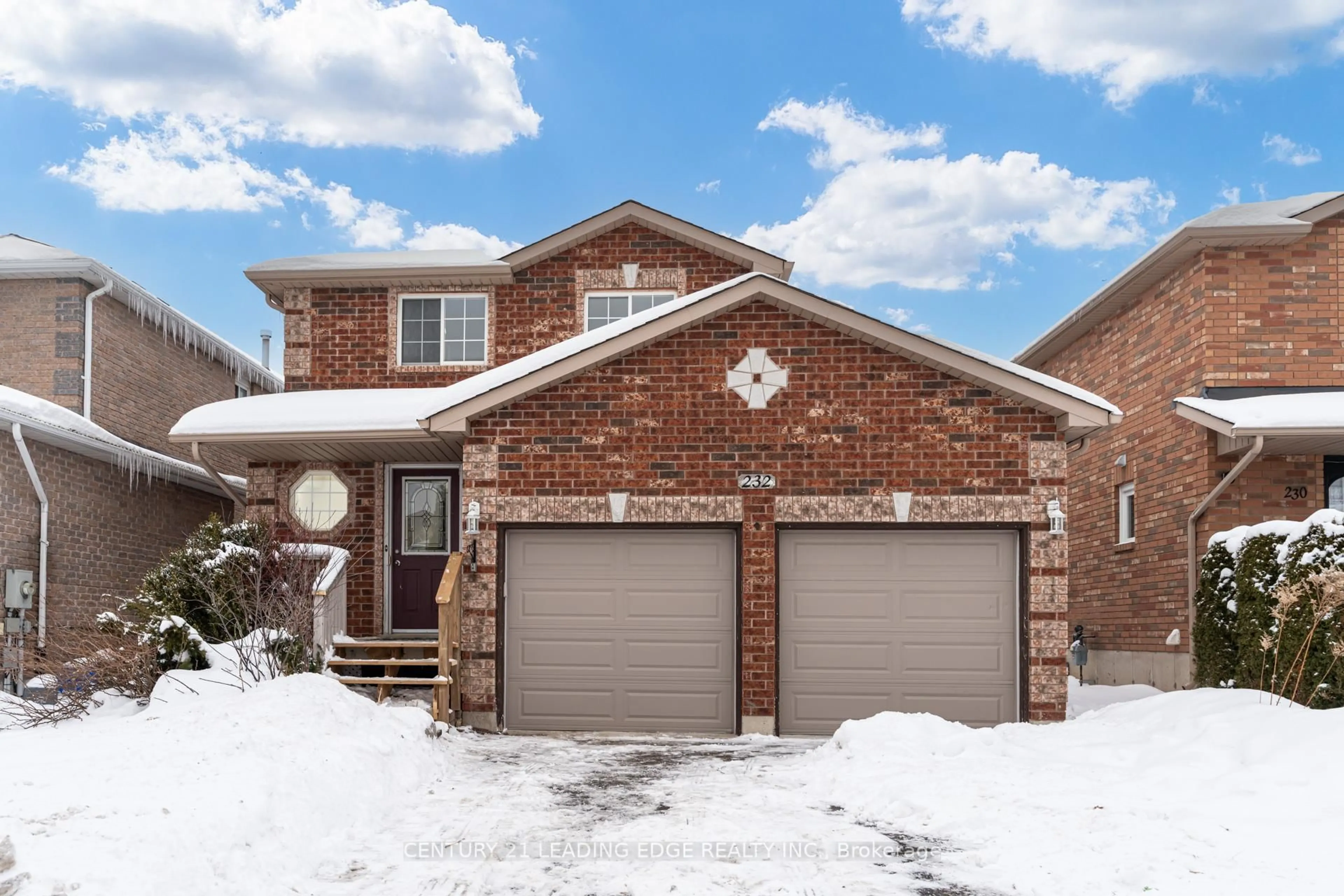 Home with brick exterior material, street for 232 Nathan Cres, Barrie Ontario L4N 0N3