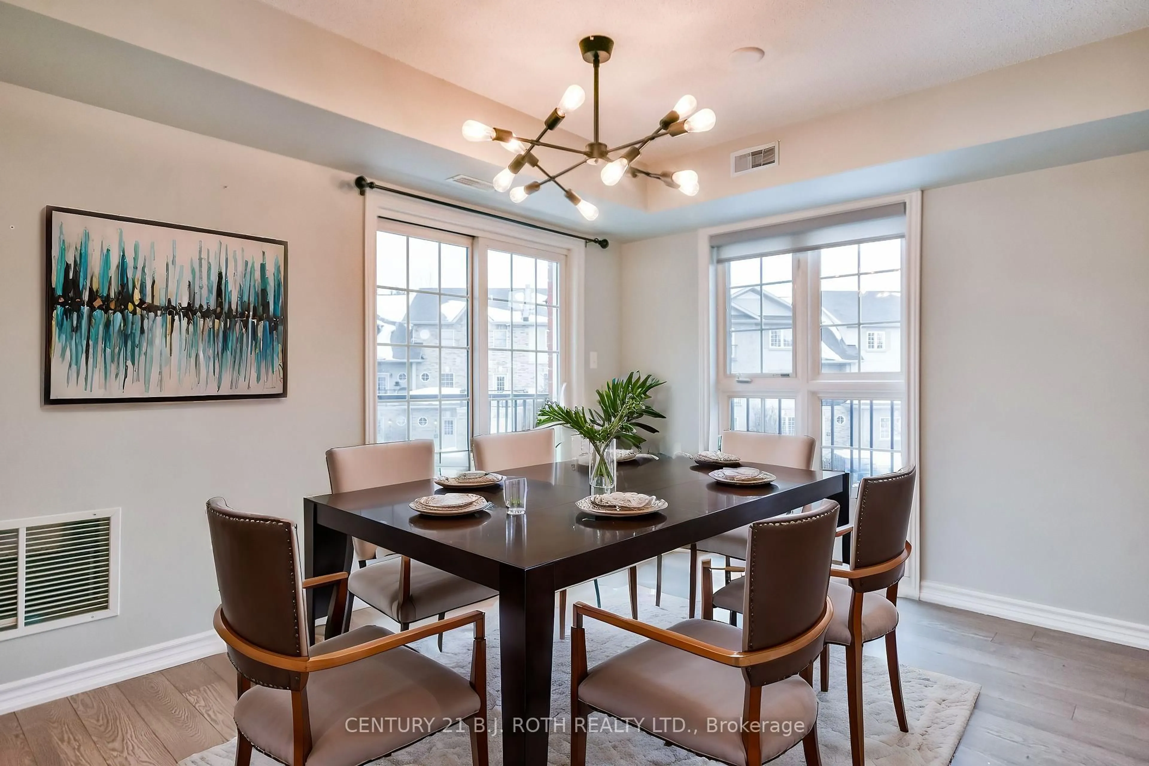 Dining room, ceramic/tile floor for 51 Ferndale Dr #7, Barrie Ontario L4N 5W9