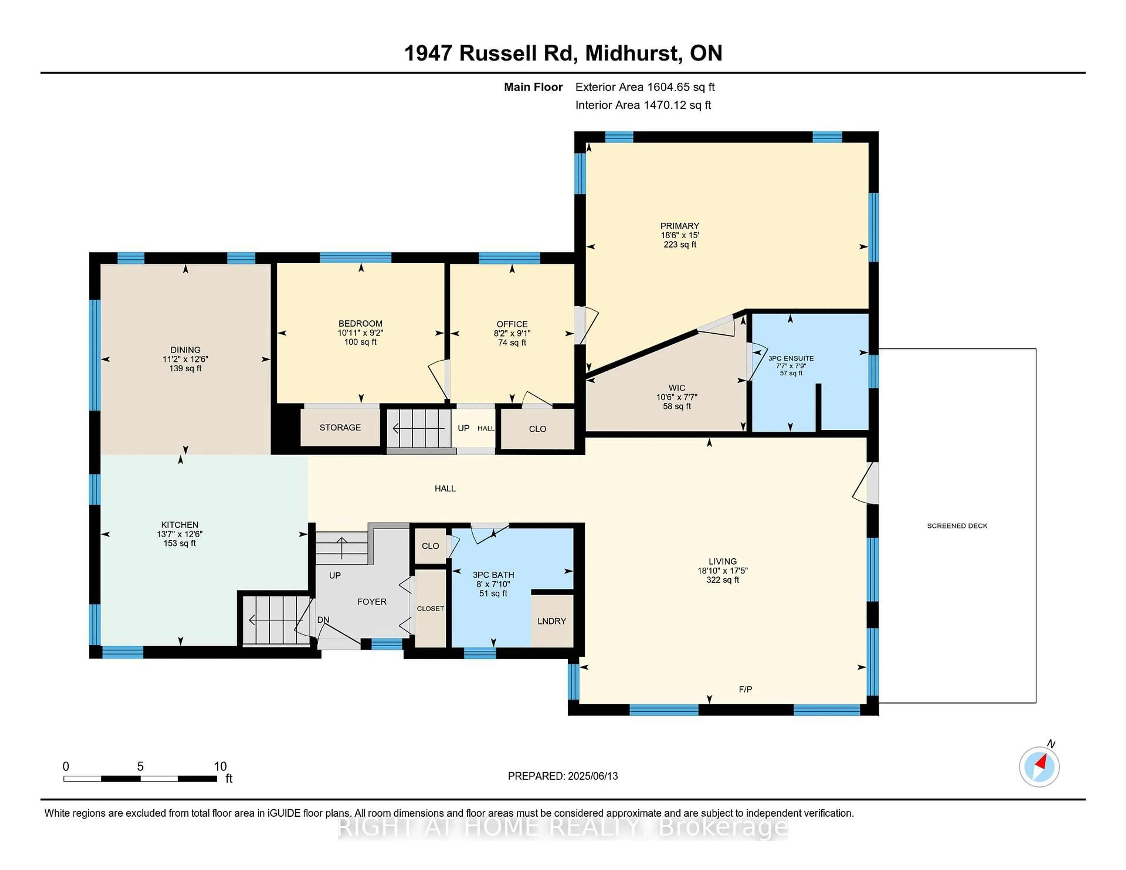 Floor plan for 1947 Russell Rd, Springwater Ontario L9X 1R5
