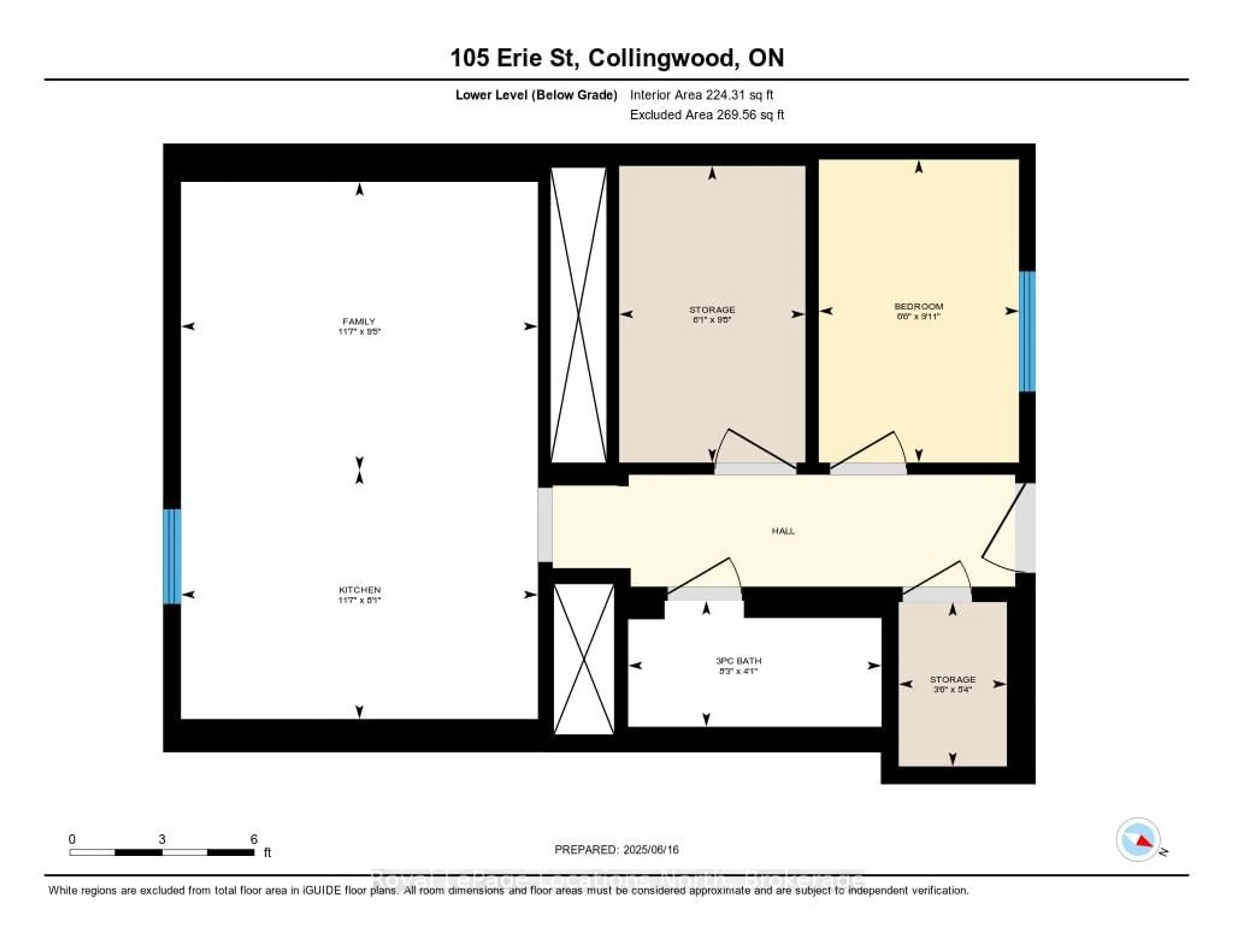 Floor plan for 113 Erie St, Collingwood Ontario L9Y 1P5