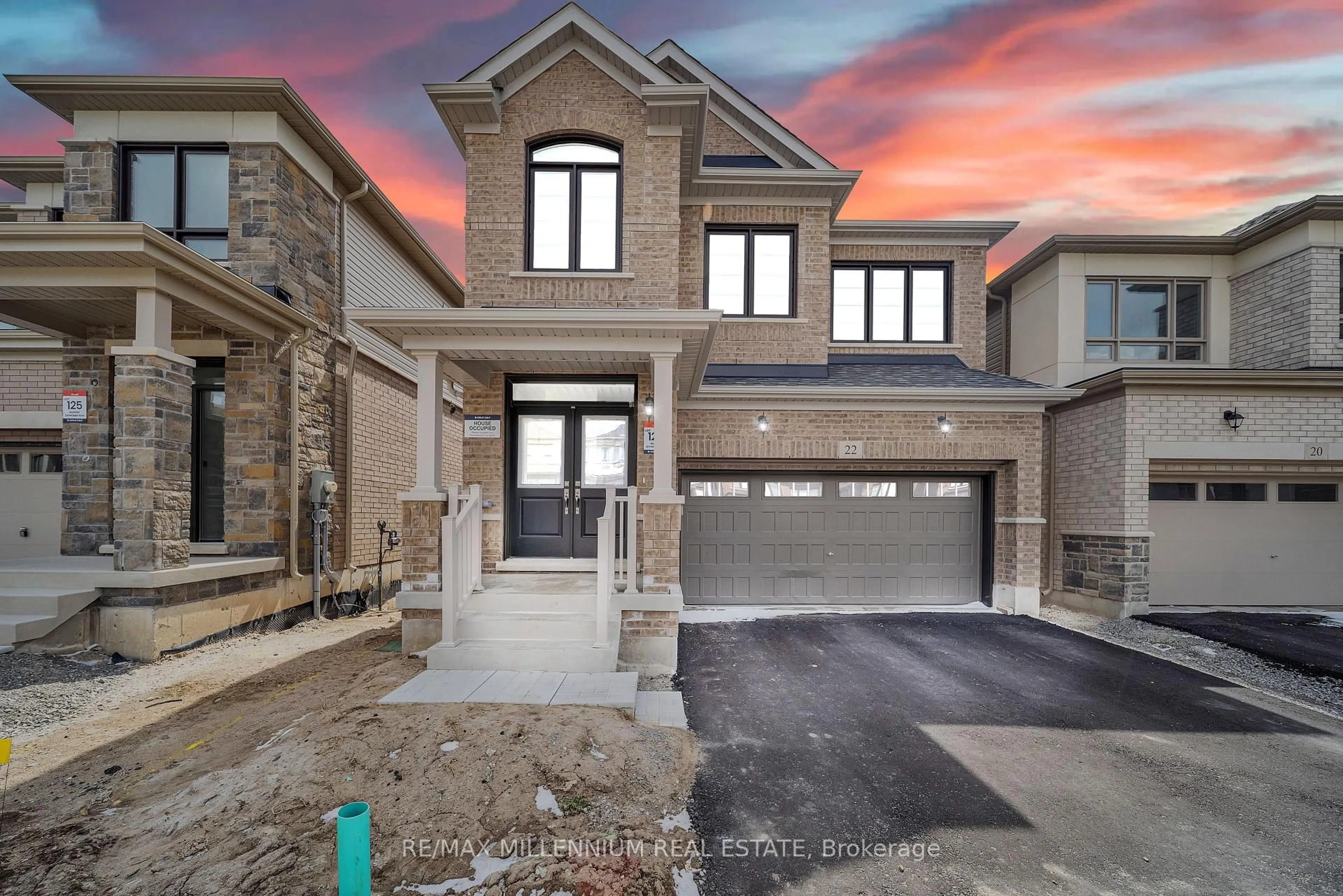 Home with brick exterior material, street for 22 Phoenix Blvd, Barrie Ontario L9J 0P7