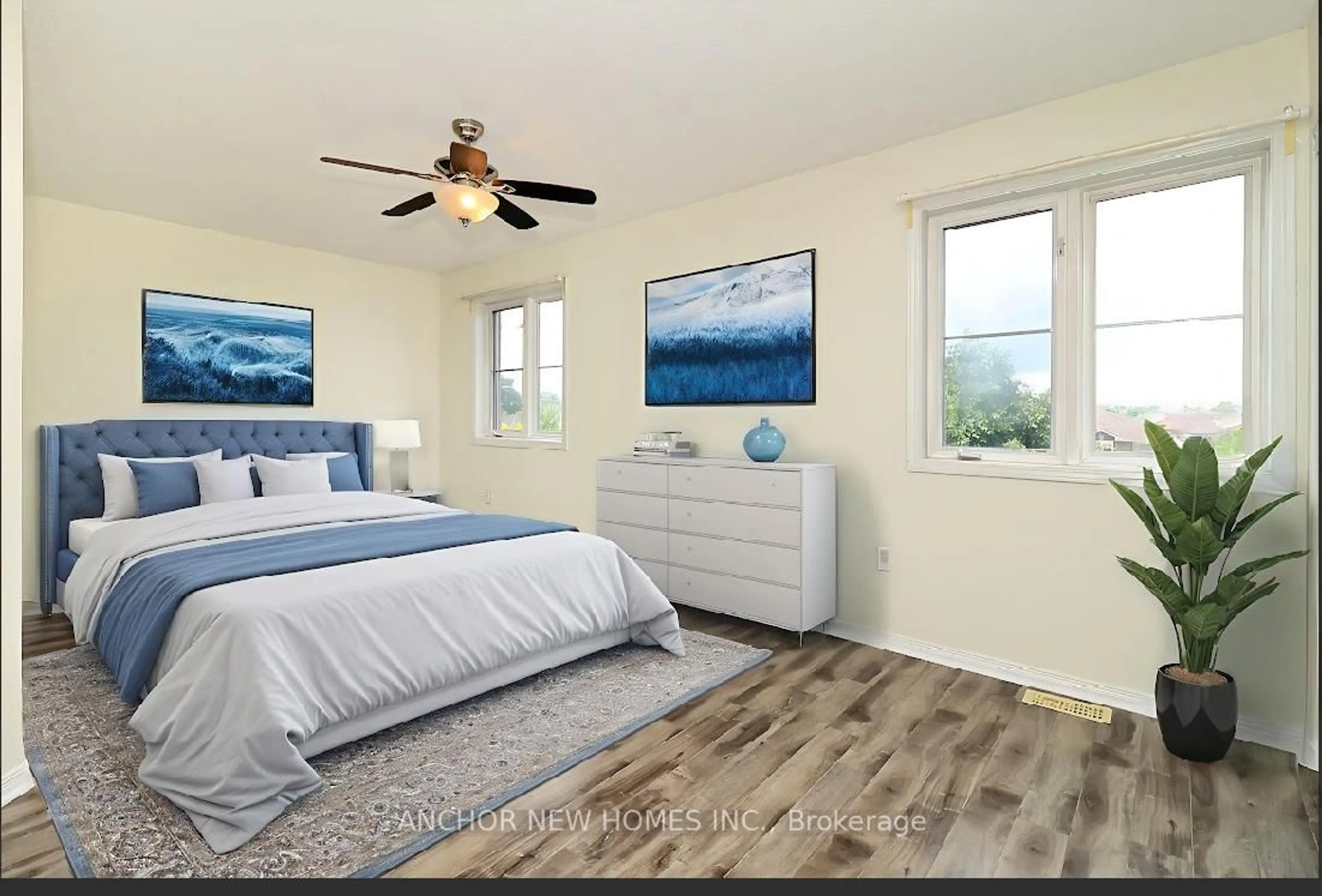 Bedroom with bed, unknown for 19 Cheltenham Rd #7, Barrie Ontario L4M 0E7