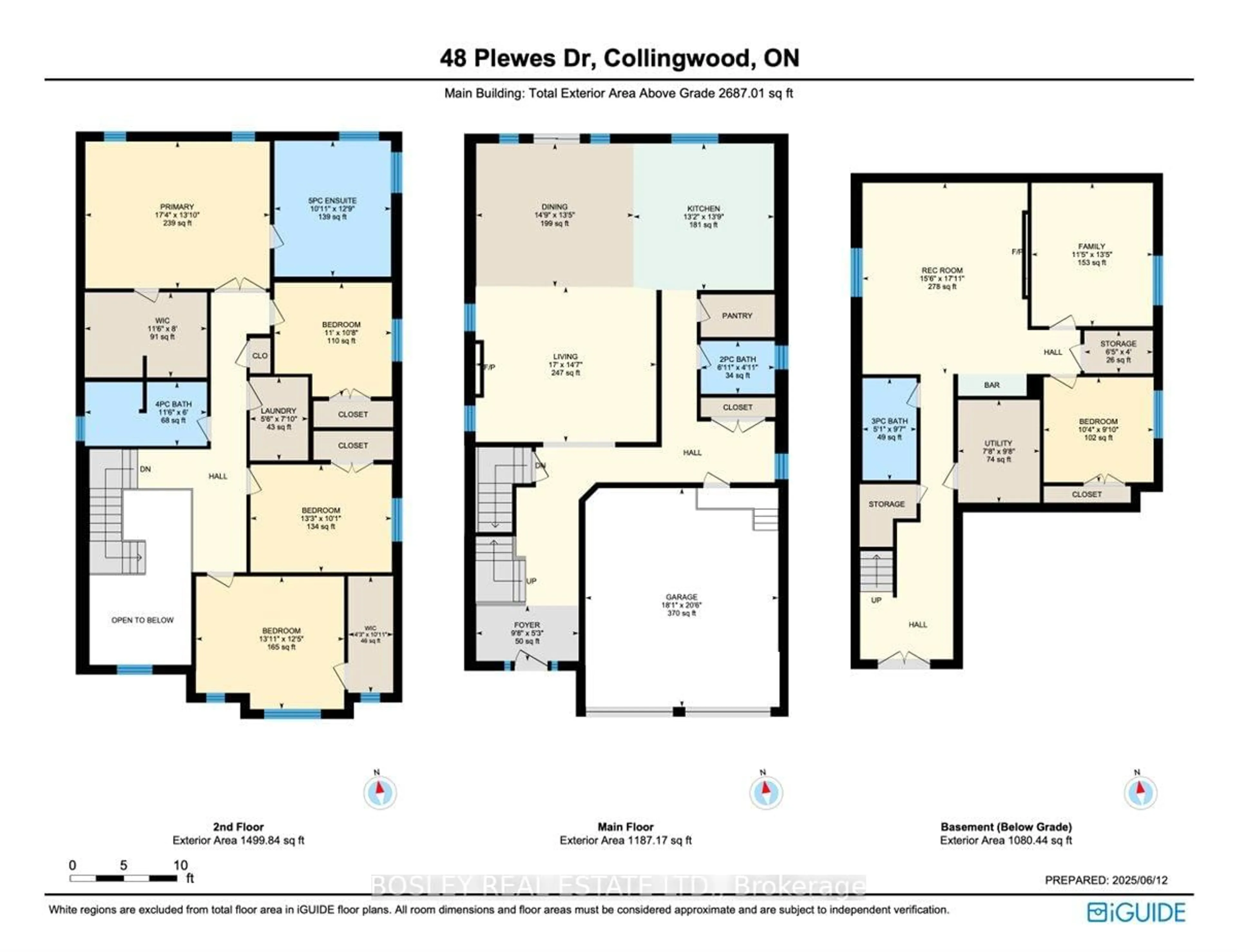 Floor plan for 48 Plewes Dr, Collingwood Ontario L9Y 3B7