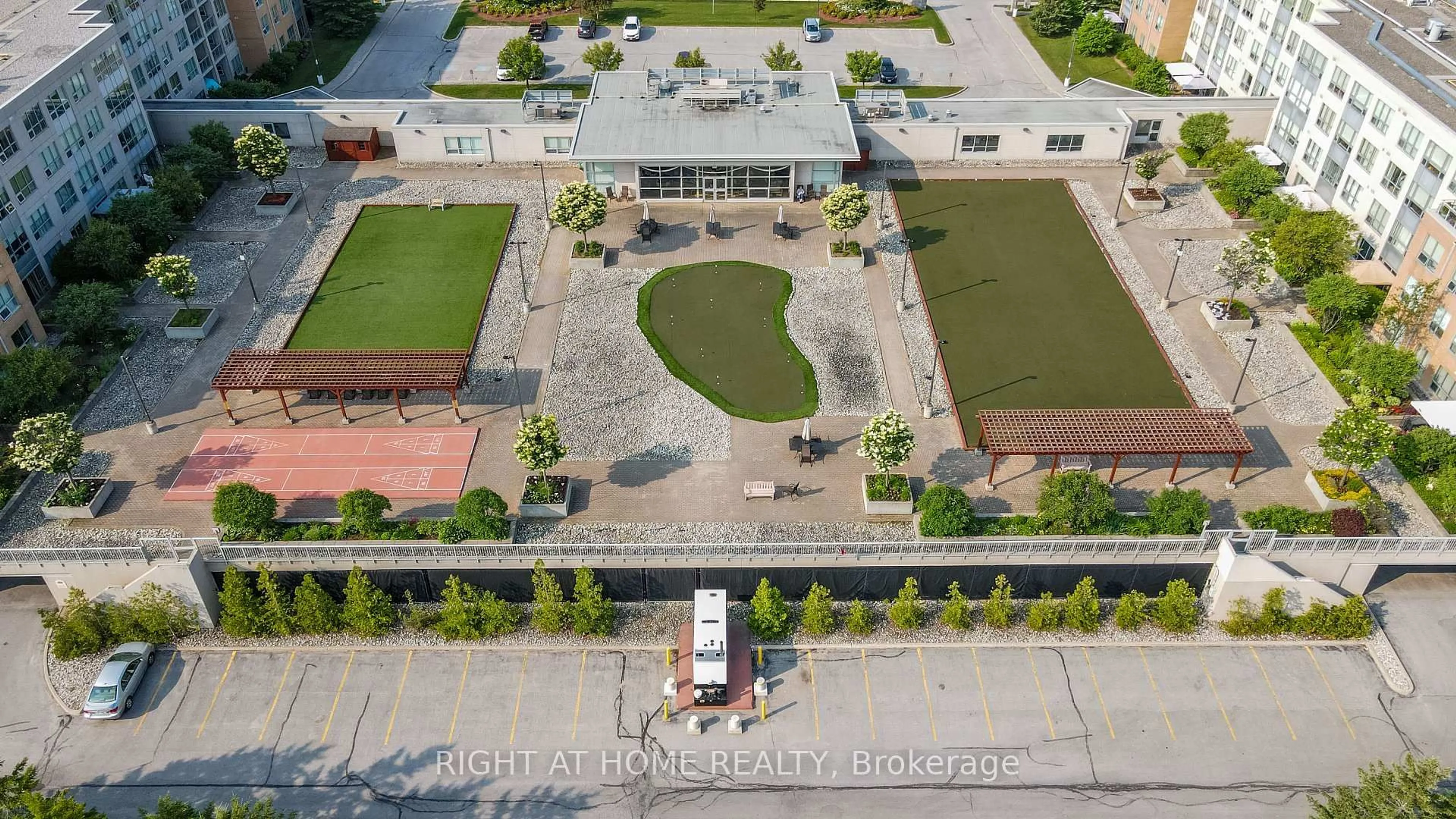 A pic from outside/outdoor area/front of a property/back of a property/a pic from drone, building for 94 Dean Ave #507, Barrie Ontario L4N 0M3