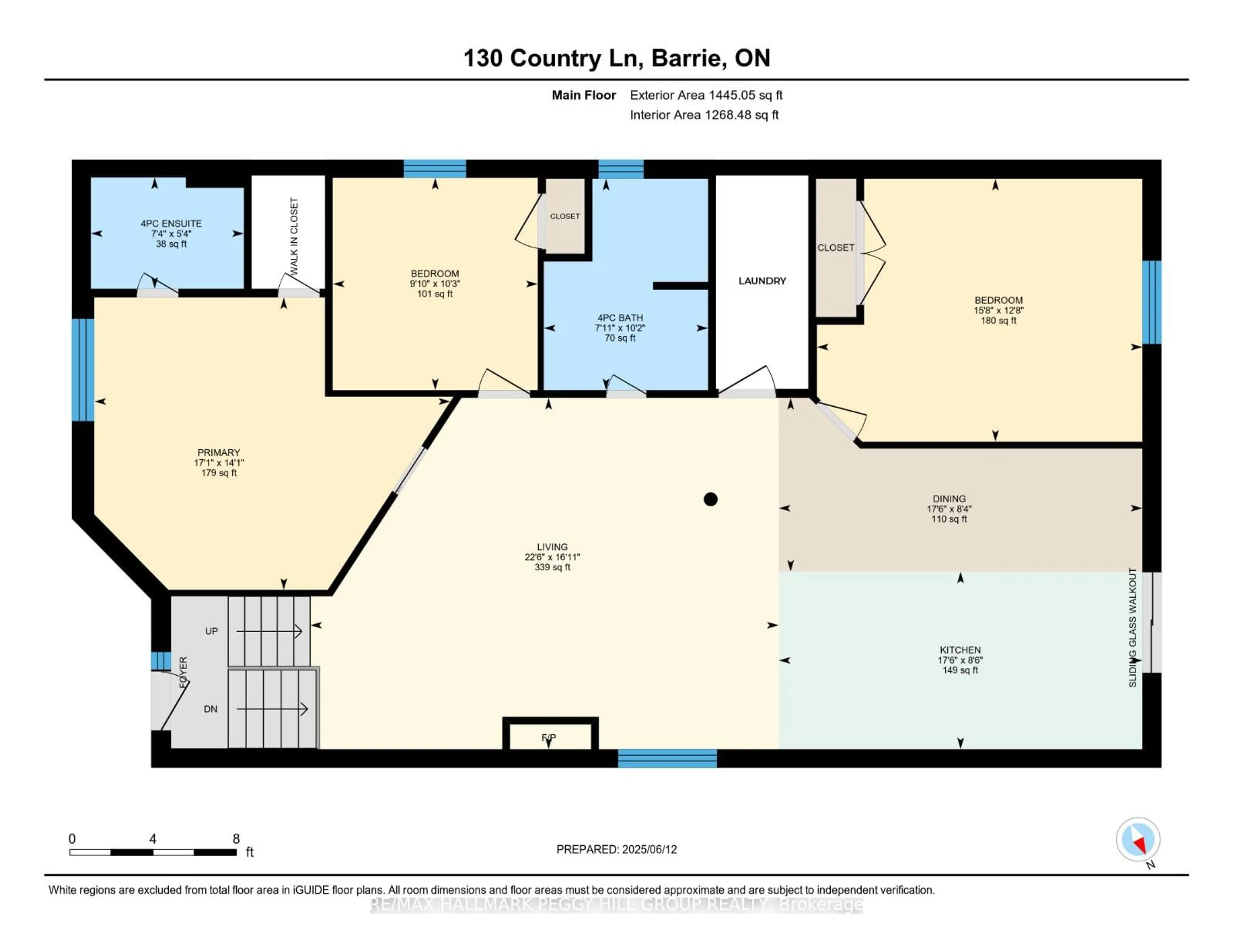 Floor plan for 130 Country Lane, Barrie Ontario L4N 0N2