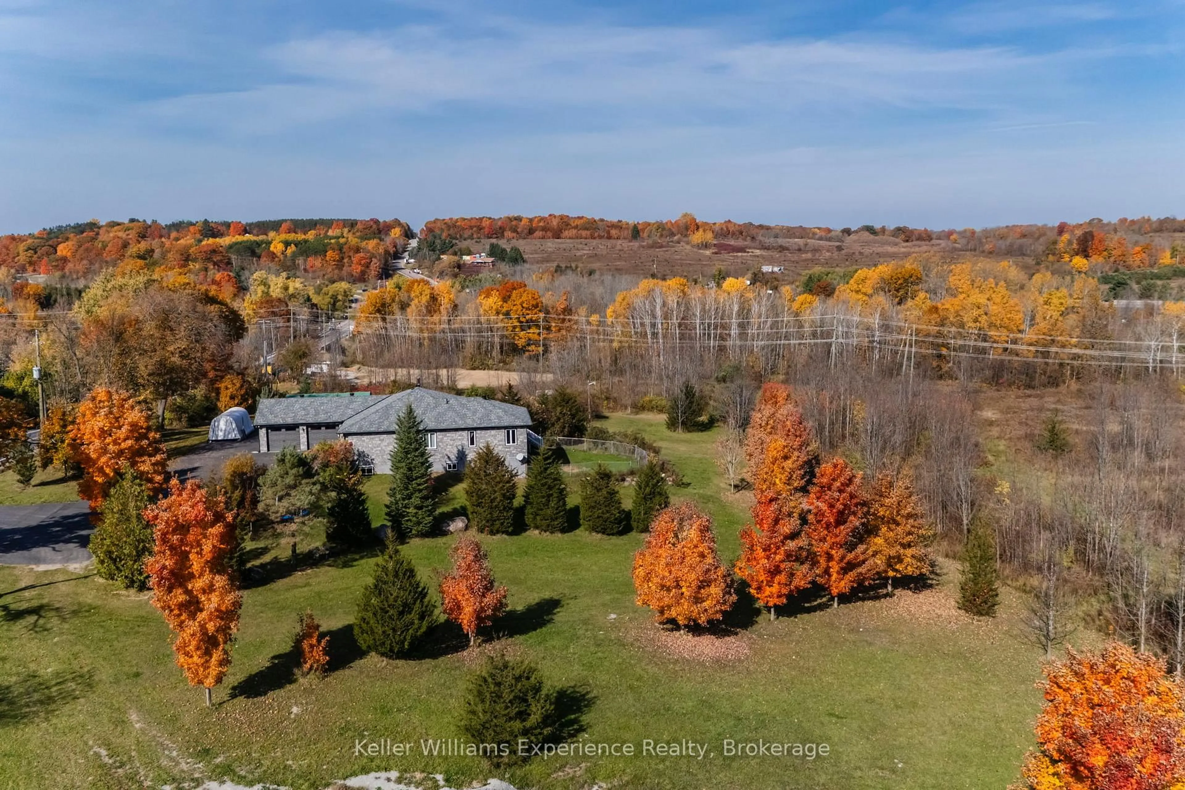 A pic from outside/outdoor area/front of a property/back of a property/a pic from drone, forest/trees view for 2777 Old Fort Rd, Tay Ontario L4R 4K3